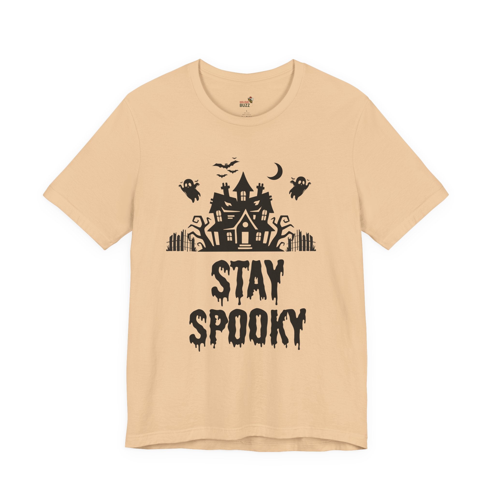 Stay Spooky Halloween T-Shirt – Haunted House Graphic Tee | Classic Halloween Shirt | Spooky Season Outfit