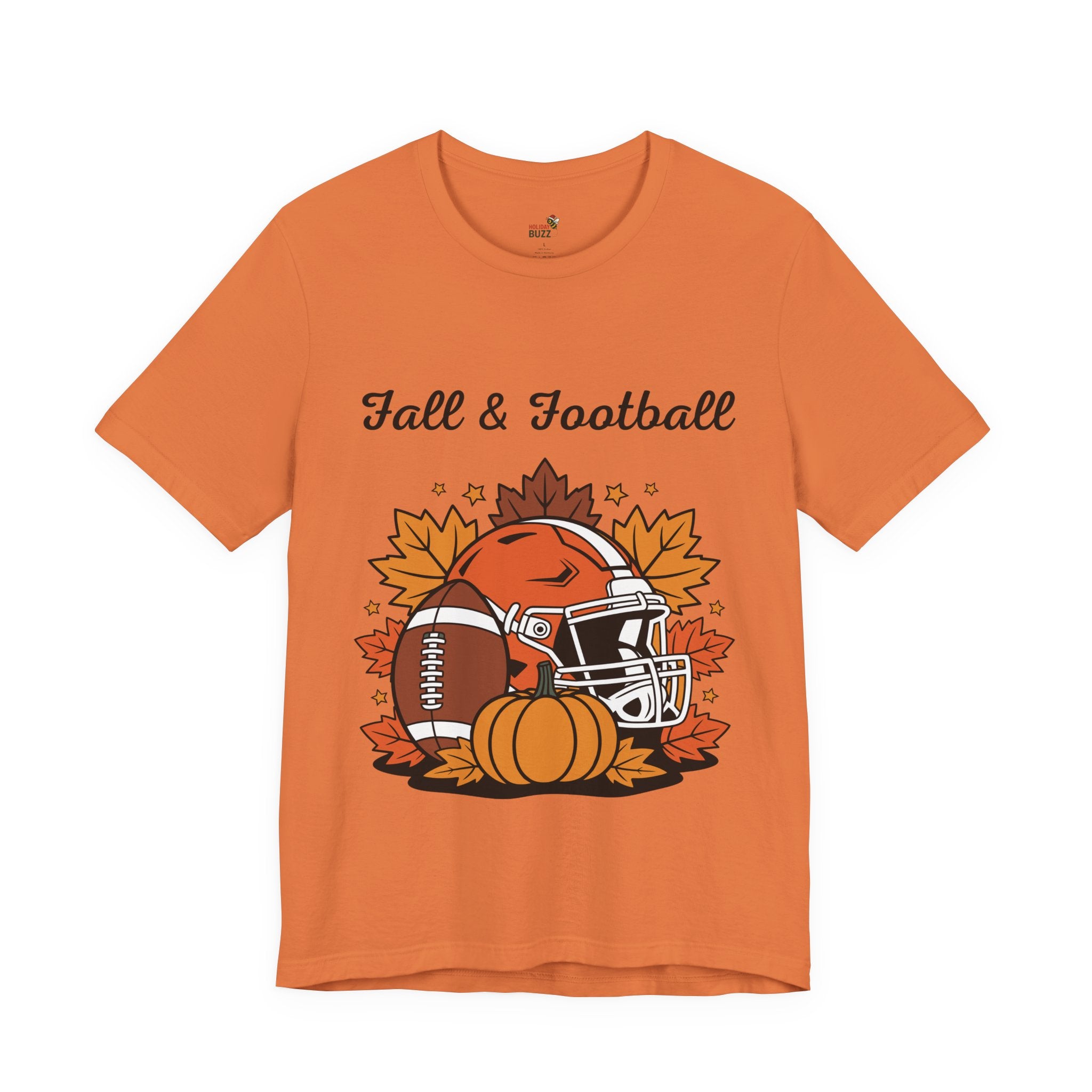 Fall & Football Tee – Autumn Game Day Shirt | Pumpkin Season Sports Graphic Tee