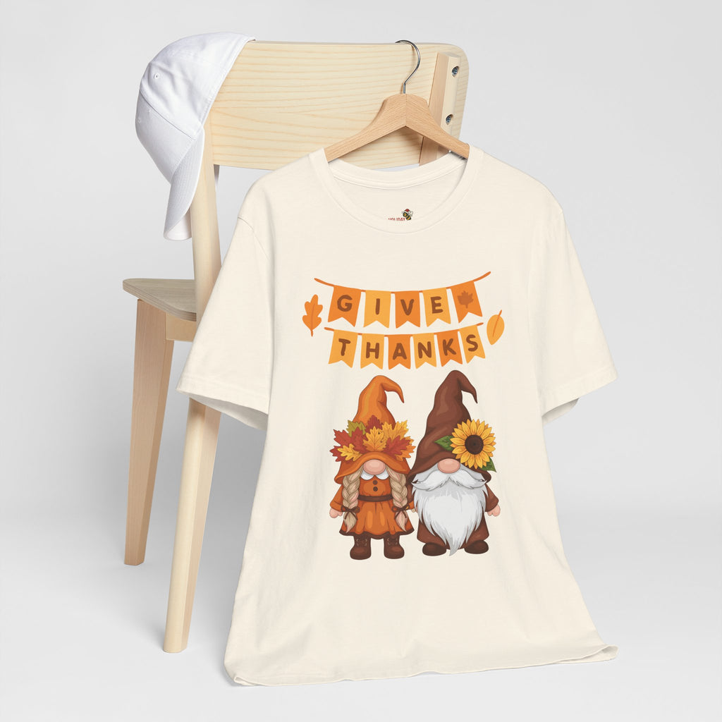 Give Thanks Gnome T-Shirt, Long Sleeve & Hoodie
