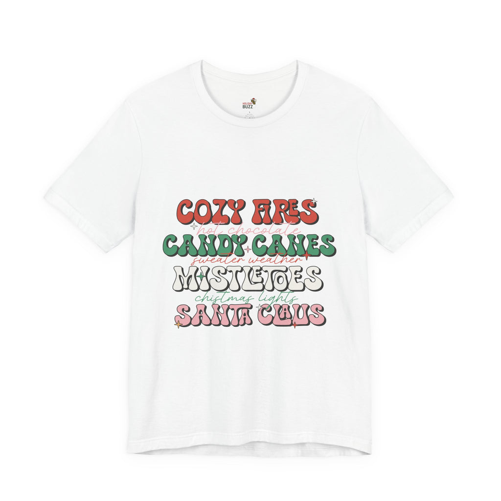Cozy Fires & Candy Canes Christmas Shirt, Long Sleeve & Hoodie