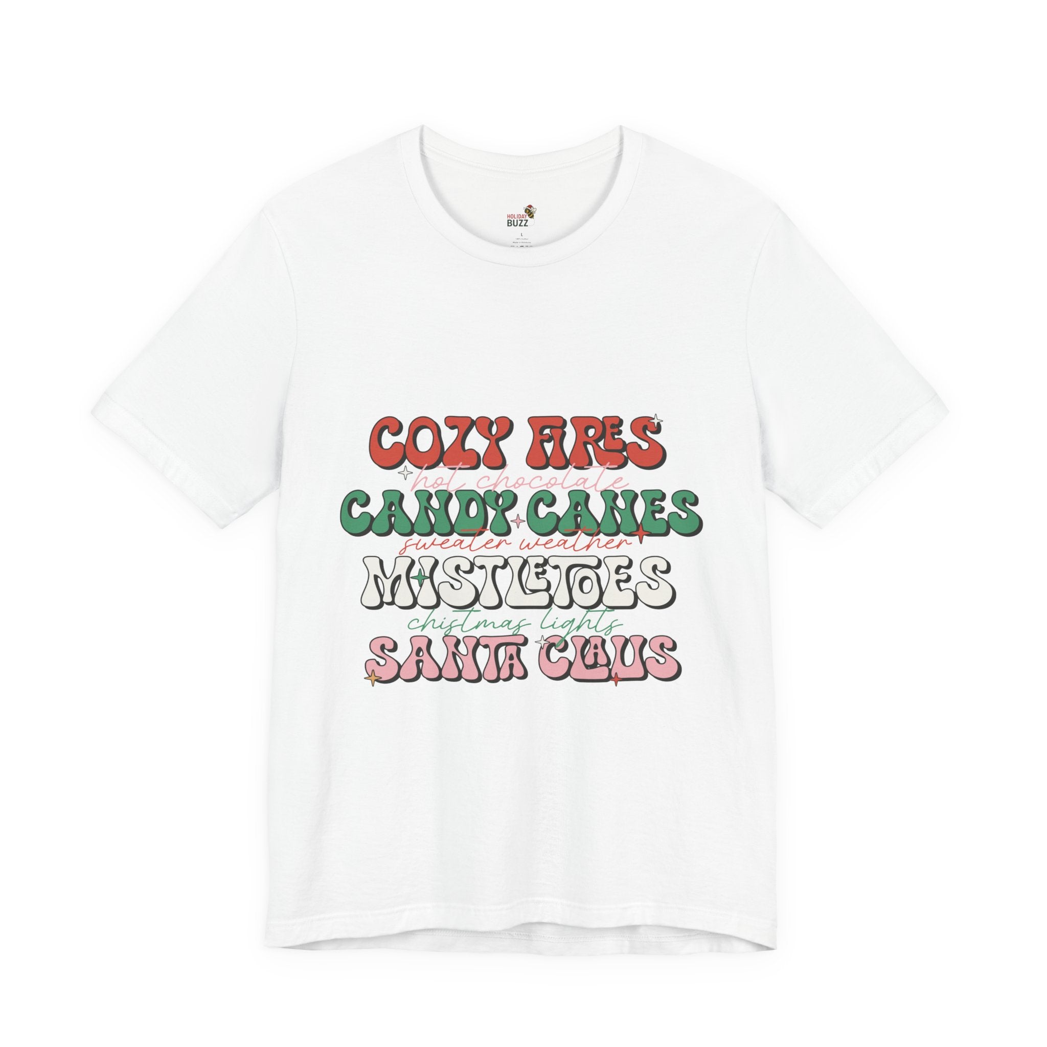 Cozy Fires & Candy Canes Christmas Shirt, Long Sleeve & Hoodie