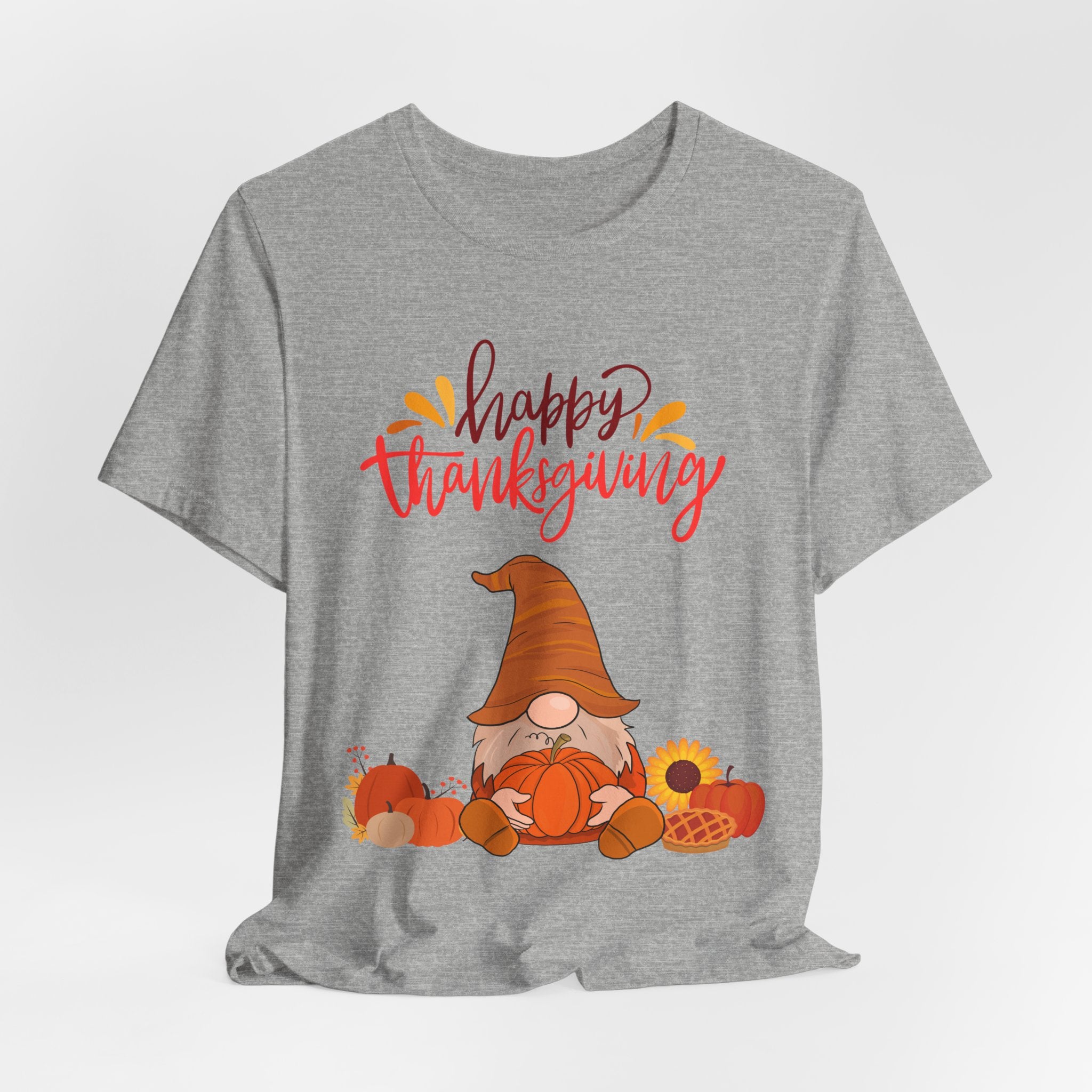 Happy Thanksgiving Gnome Shirt – Cute Fall Tee for Women | Holiday Pumpkin and Pie T-Shirt