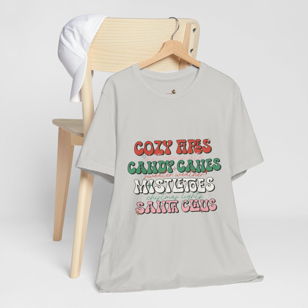 Cozy Fires & Candy Canes Christmas Shirt, Long Sleeve & Hoodie