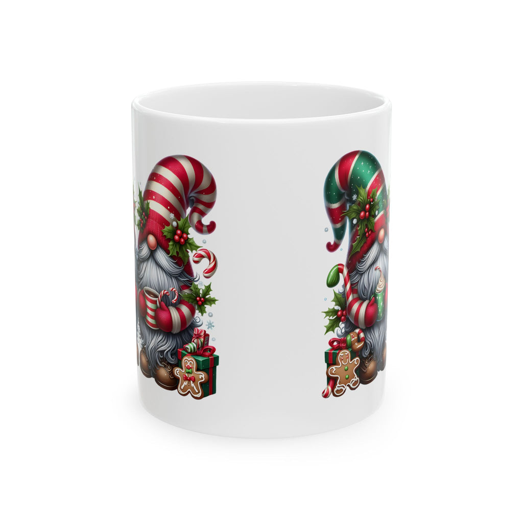Festive Gnome Ceramic Mug - Holiday Cheer for Coffee Lovers