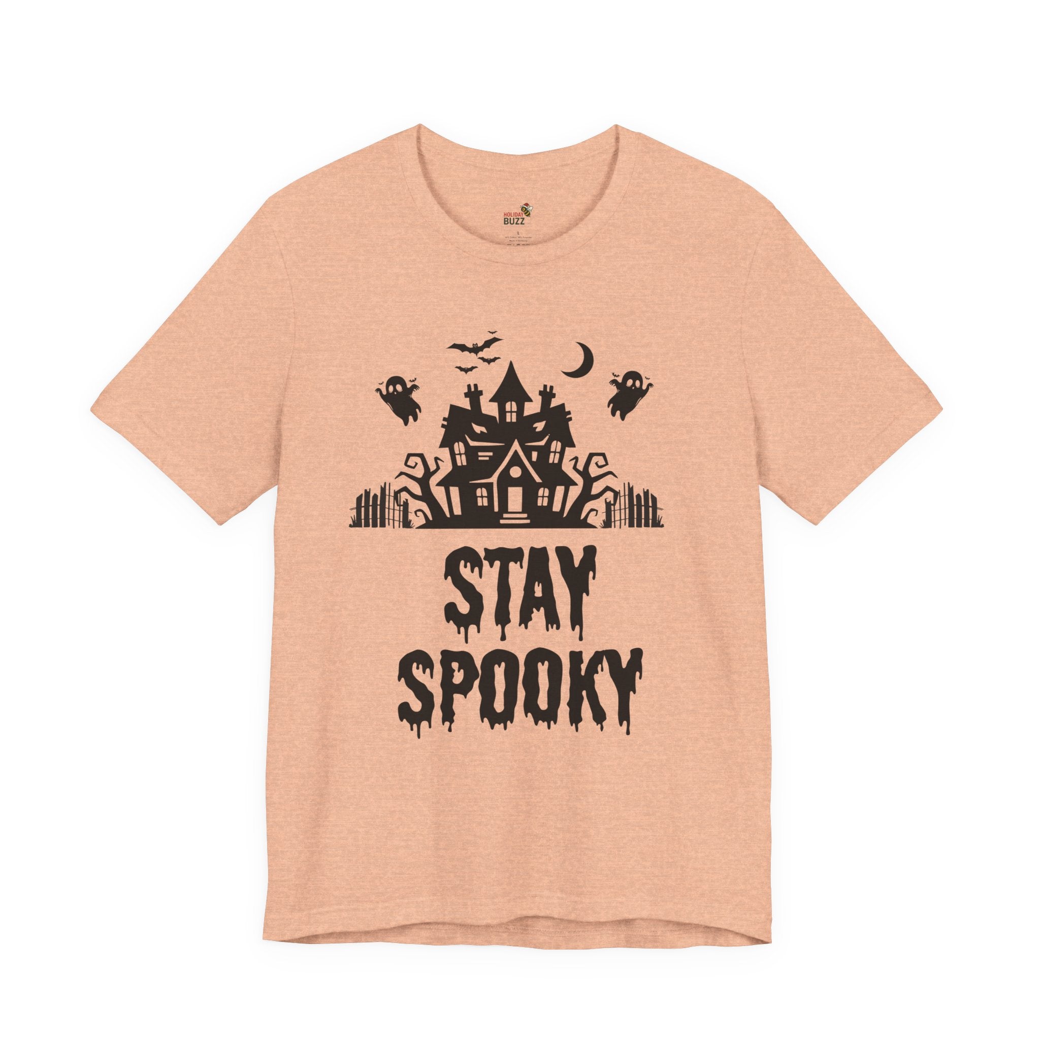 Stay Spooky Halloween T-Shirt – Haunted House Graphic Tee | Classic Halloween Shirt | Spooky Season Outfit