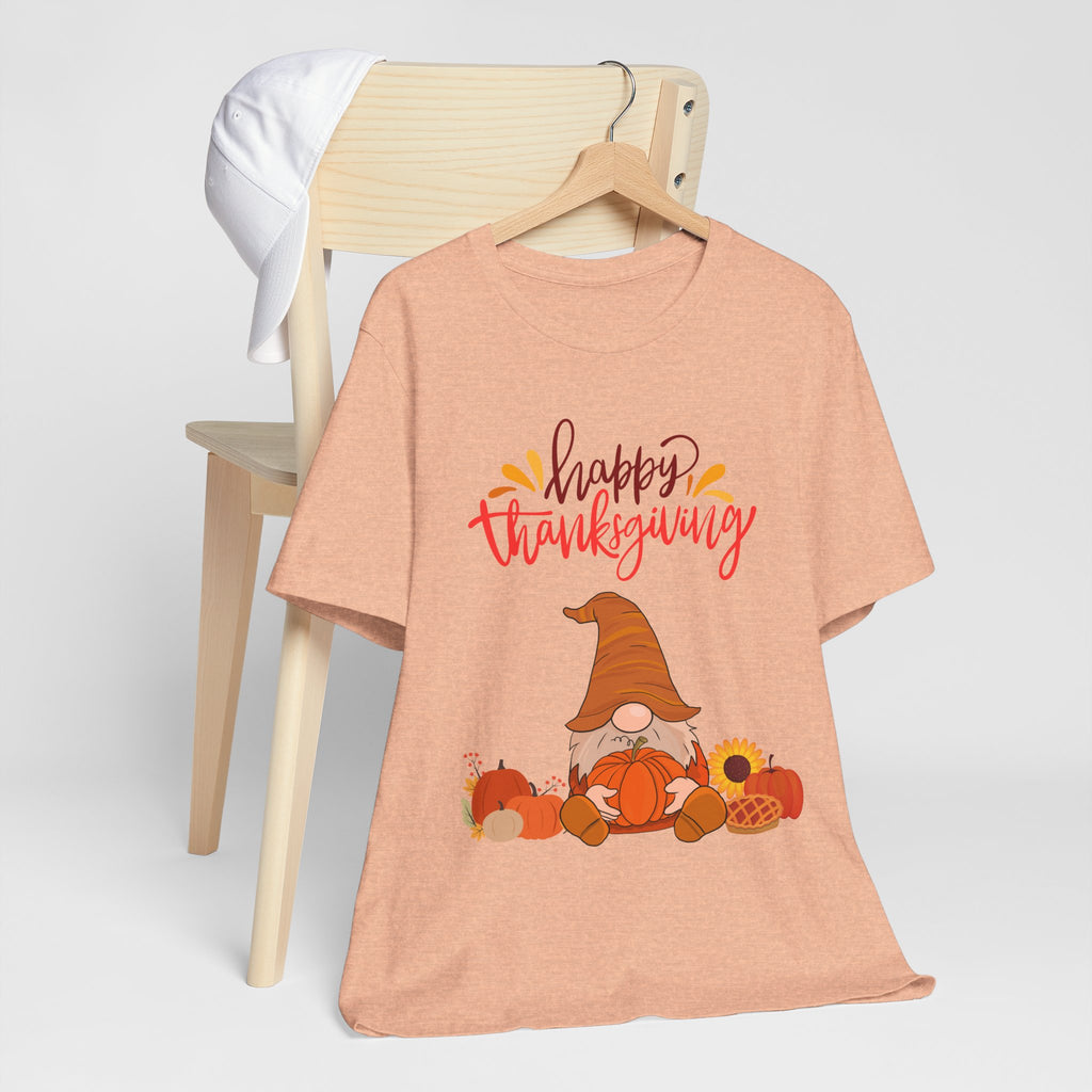 Happy Thanksgiving Gnome Shirt – Cute Fall Tee for Women | Holiday Pumpkin and Pie T-Shirt