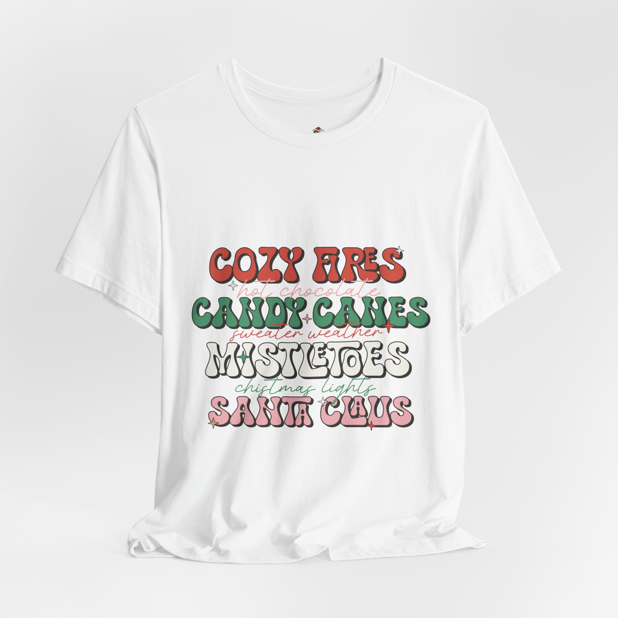 Cozy Fires & Candy Canes Christmas Shirt, Long Sleeve & Hoodie