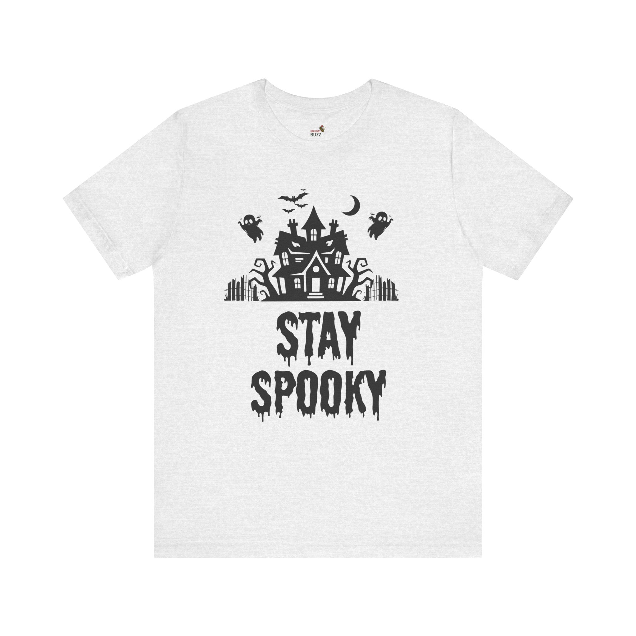 Stay Spooky Halloween T-Shirt – Haunted House Graphic Tee | Classic Halloween Shirt | Spooky Season Outfit