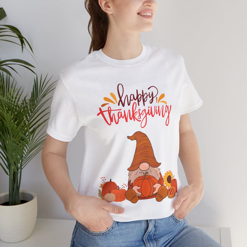 Happy Thanksgiving Gnome Shirt – Cute Fall Tee for Women | Holiday Pumpkin and Pie T-Shirt