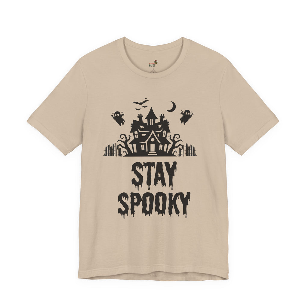 Stay Spooky Halloween T-Shirt – Haunted House Graphic Tee | Classic Halloween Shirt | Spooky Season Outfit