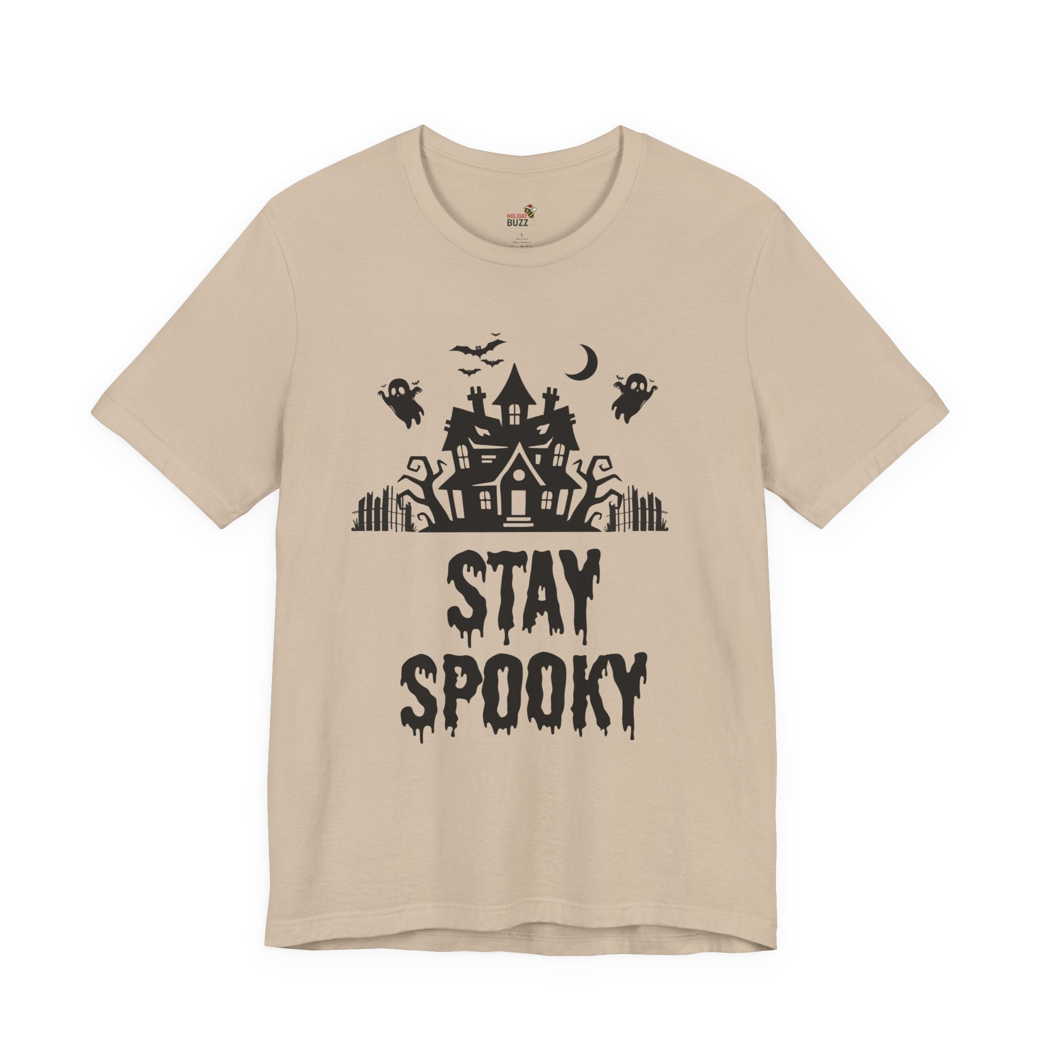 Stay Spooky Halloween T-Shirt – Haunted House Graphic Tee | Classic Halloween Shirt | Spooky Season Outfit