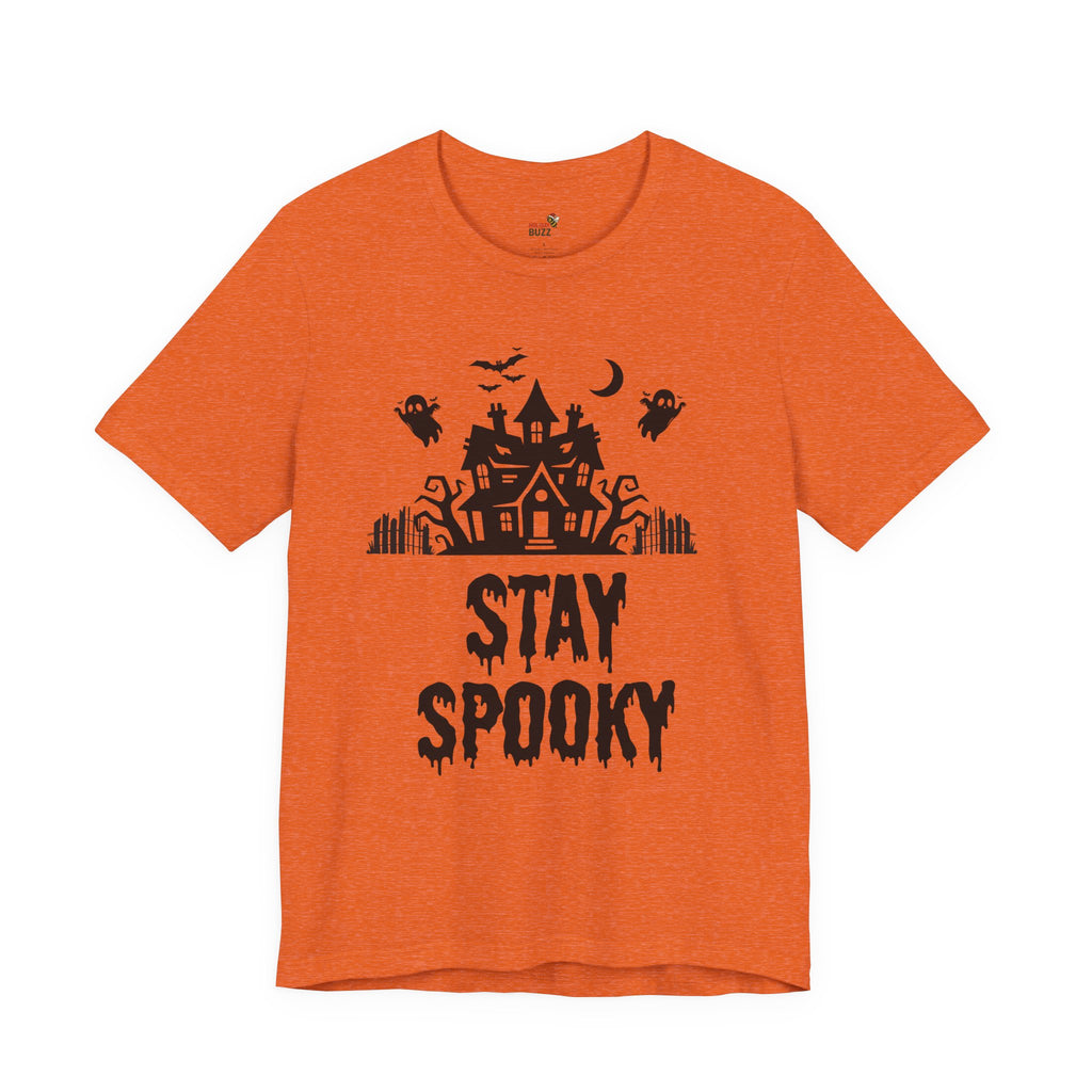 Stay Spooky Halloween T-Shirt – Haunted House Graphic Tee | Classic Halloween Shirt | Spooky Season Outfit