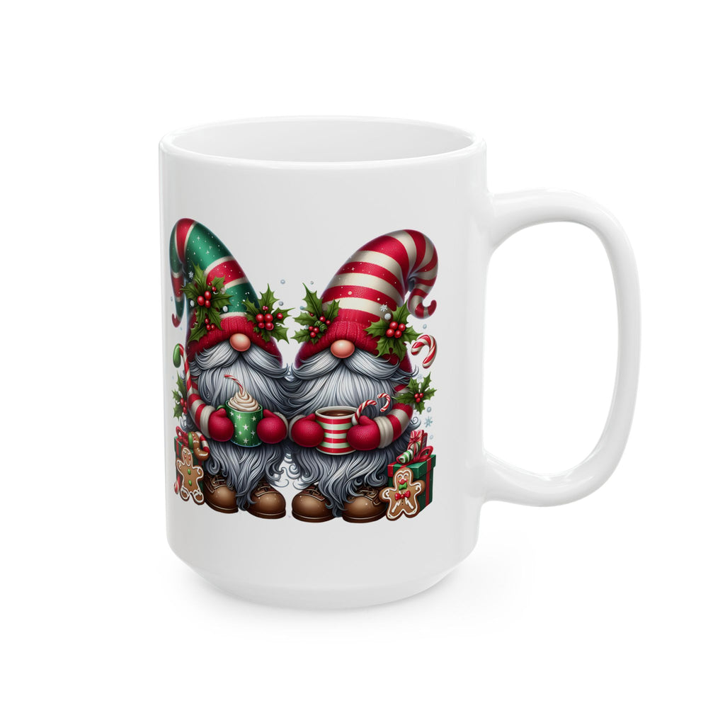 Festive Gnome Ceramic Mug - Holiday Cheer for Coffee Lovers