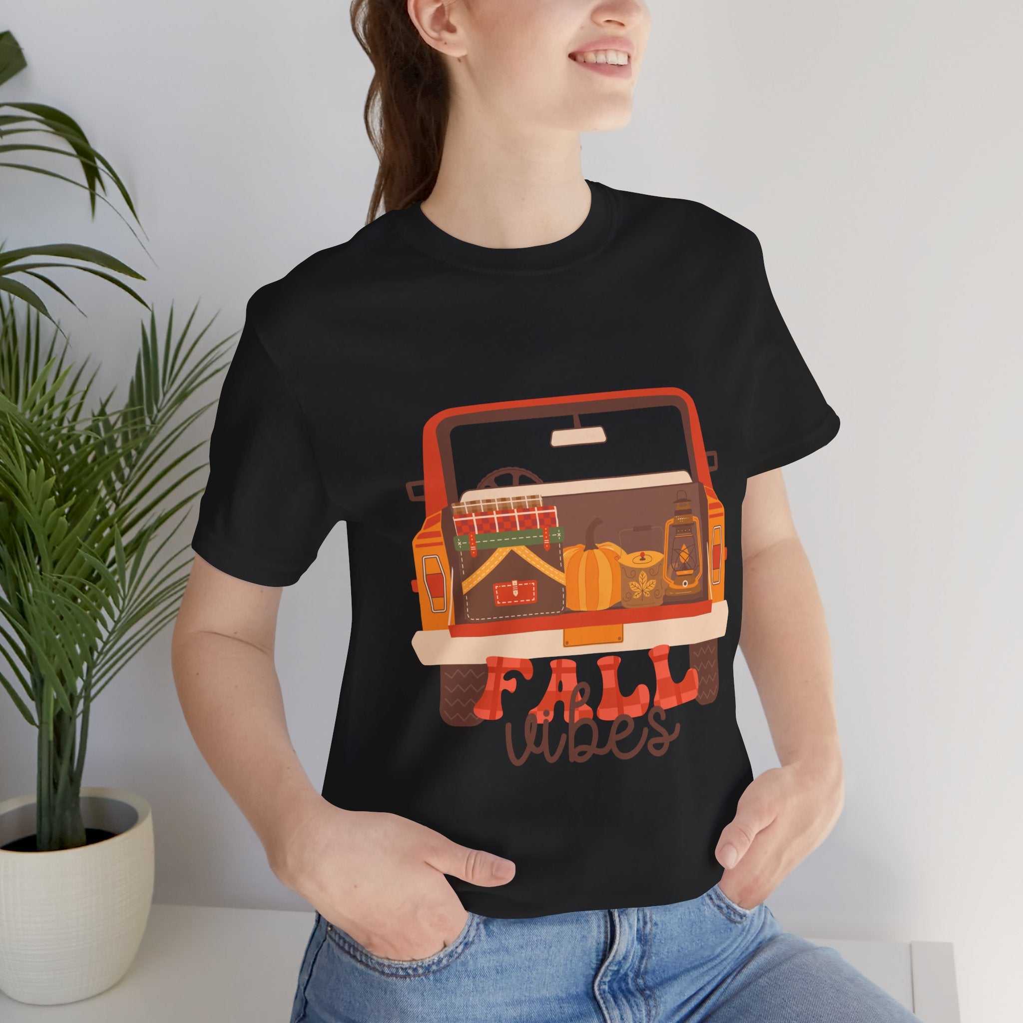 Fall Vibes Truck Shirt – Cozy Autumn Pickup Tee | Pumpkin Patch & Fall Outfit T-Shirt for Women