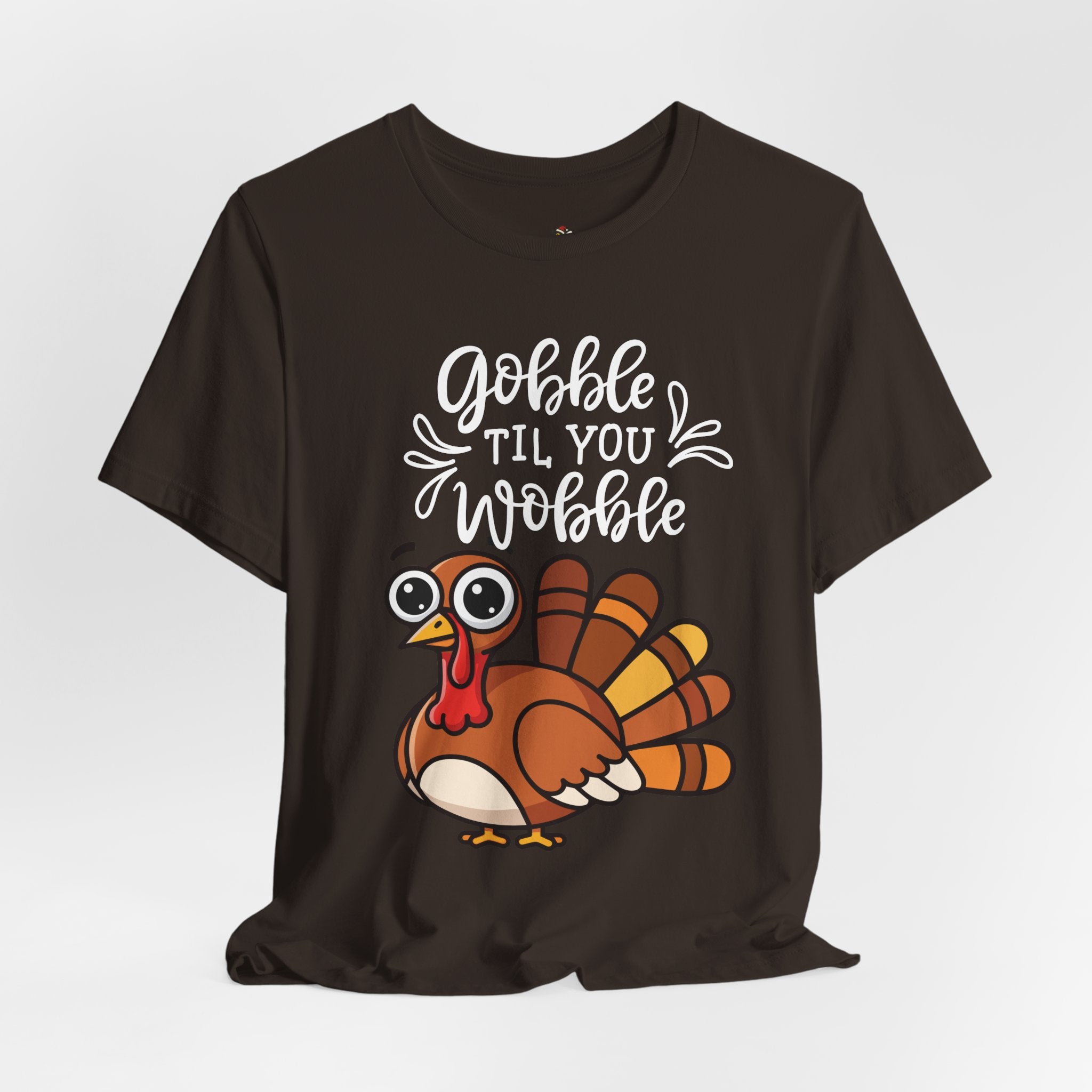 Gobble Til You Wobble Thanksgiving Shirt – Funny Turkey Tee | Cute Fall Holiday T-Shirt for Women & Men