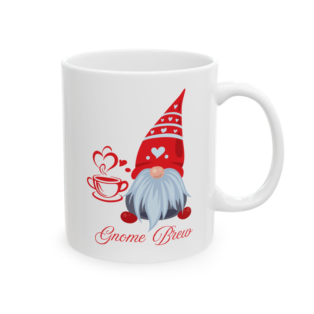 Gnome Brew Coffee Mug – Cute Holiday Gnome Cup | Christmas Gift for Coffee Lovers & Winter Mornings