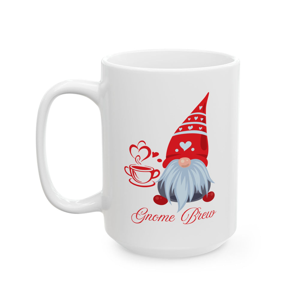 Gnome Brew Coffee Mug – Cute Holiday Gnome Cup | Christmas Gift for Coffee Lovers & Winter Mornings