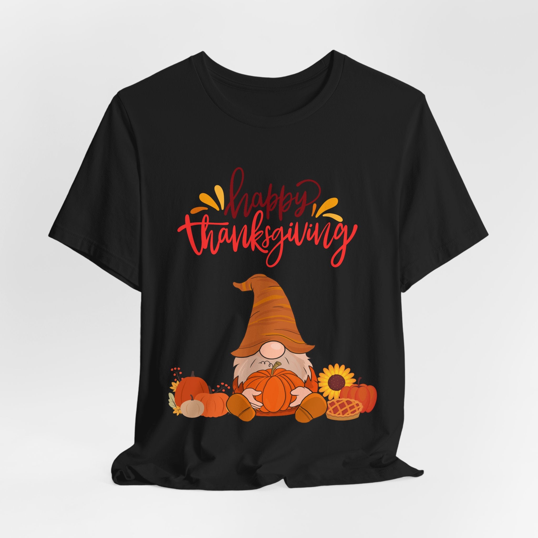 Happy Thanksgiving Gnome Shirt – Cute Fall Tee for Women | Holiday Pumpkin and Pie T-Shirt