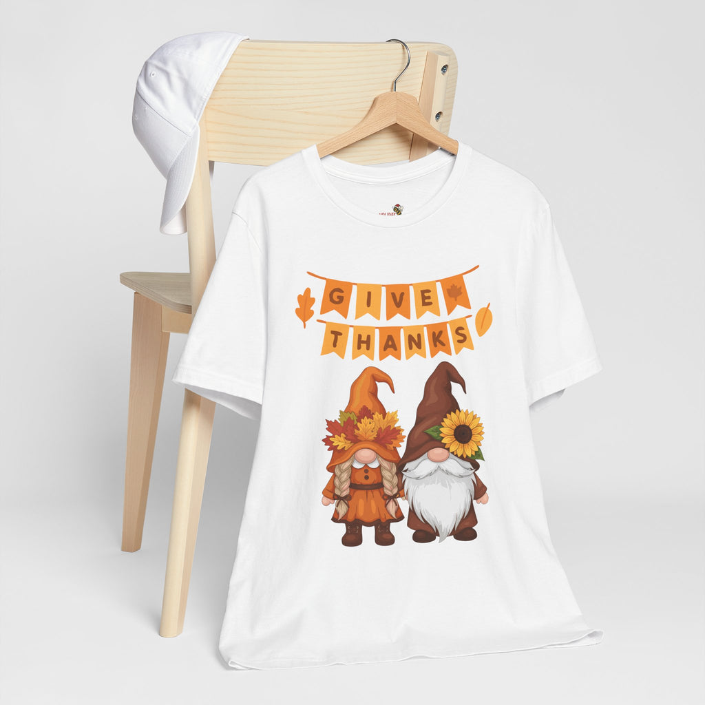 Give Thanks Gnome T-Shirt, Long Sleeve & Hoodie