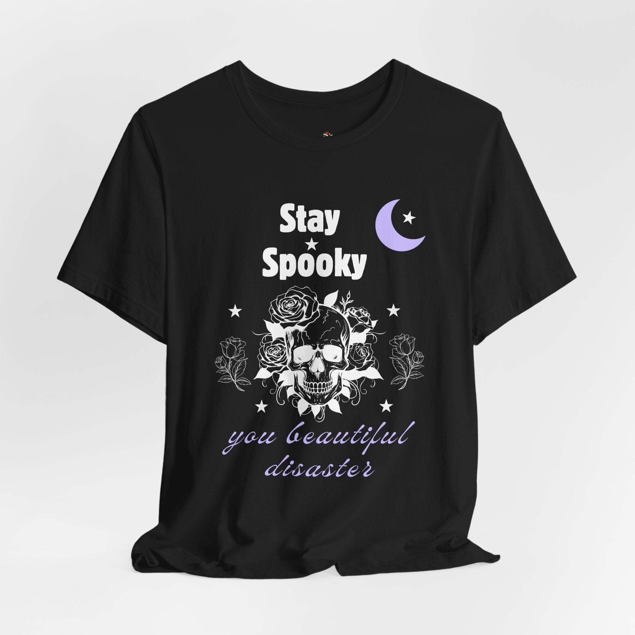 Stay Spooky You Beautiful Disaster Shirt – Gothic Skull Halloween Tee for Spooky Souls