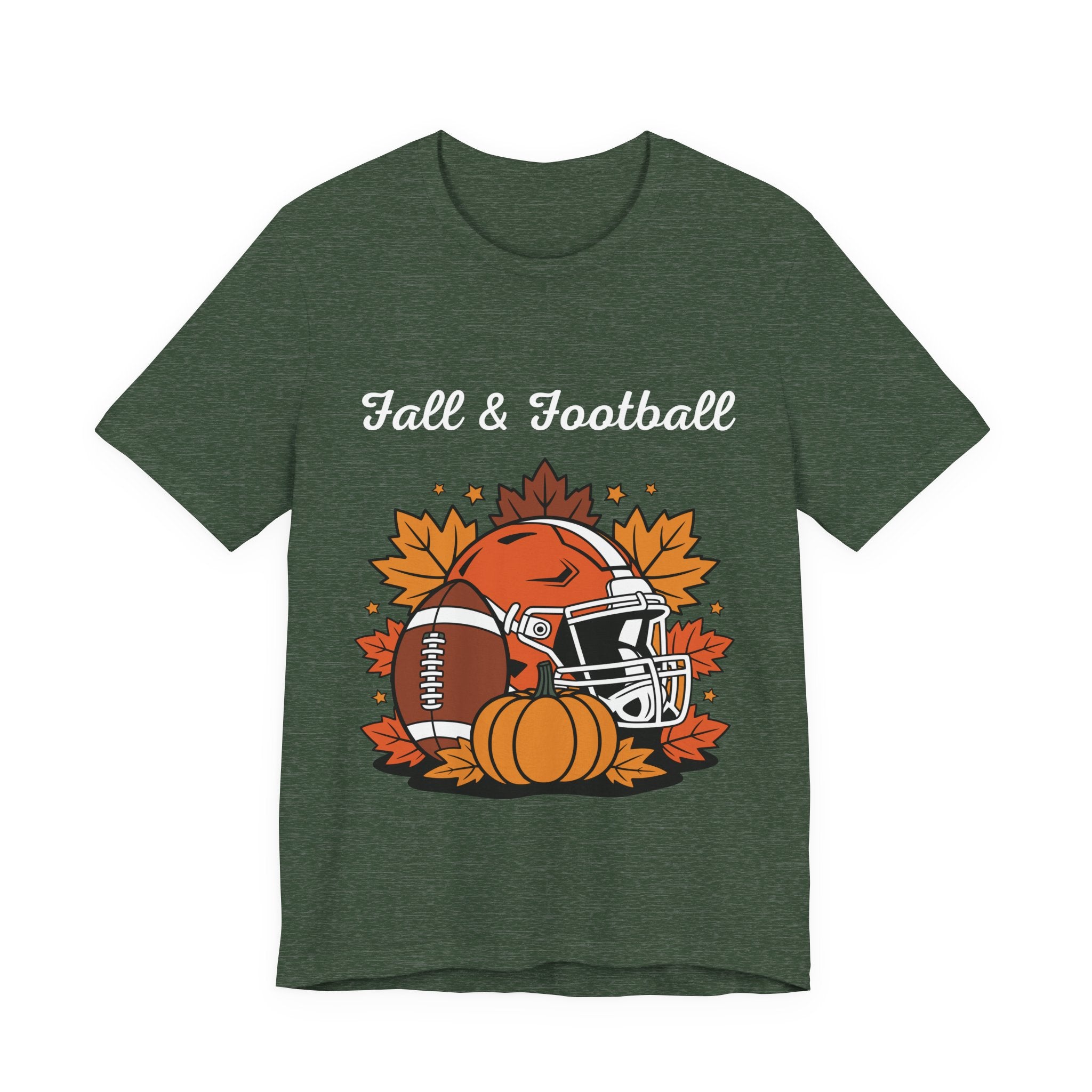 Fall & Football Tee – Autumn Game Day Shirt | Pumpkin Season Sports Graphic Tee