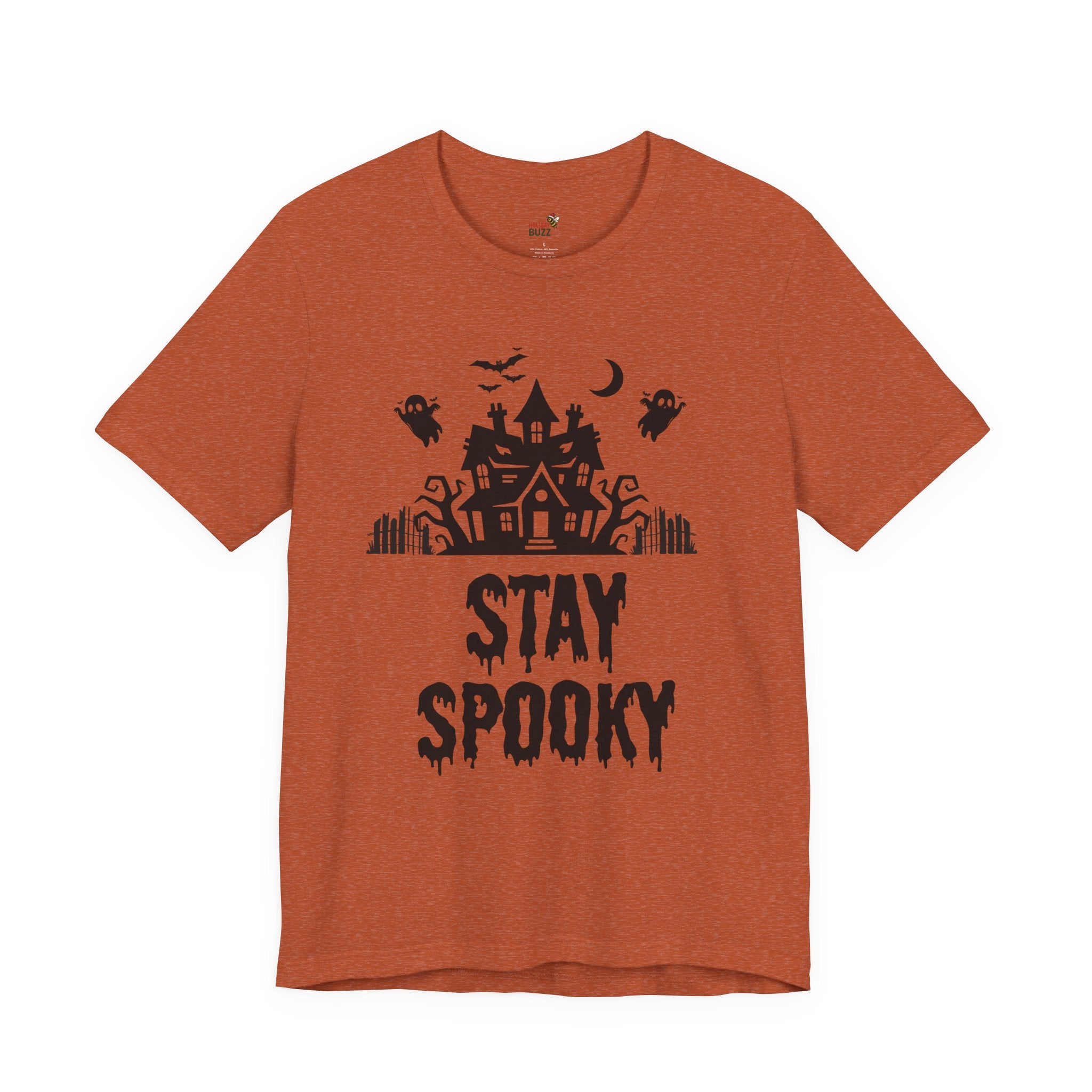 Stay Spooky Halloween T-Shirt – Haunted House Graphic Tee | Classic Halloween Shirt | Spooky Season Outfit