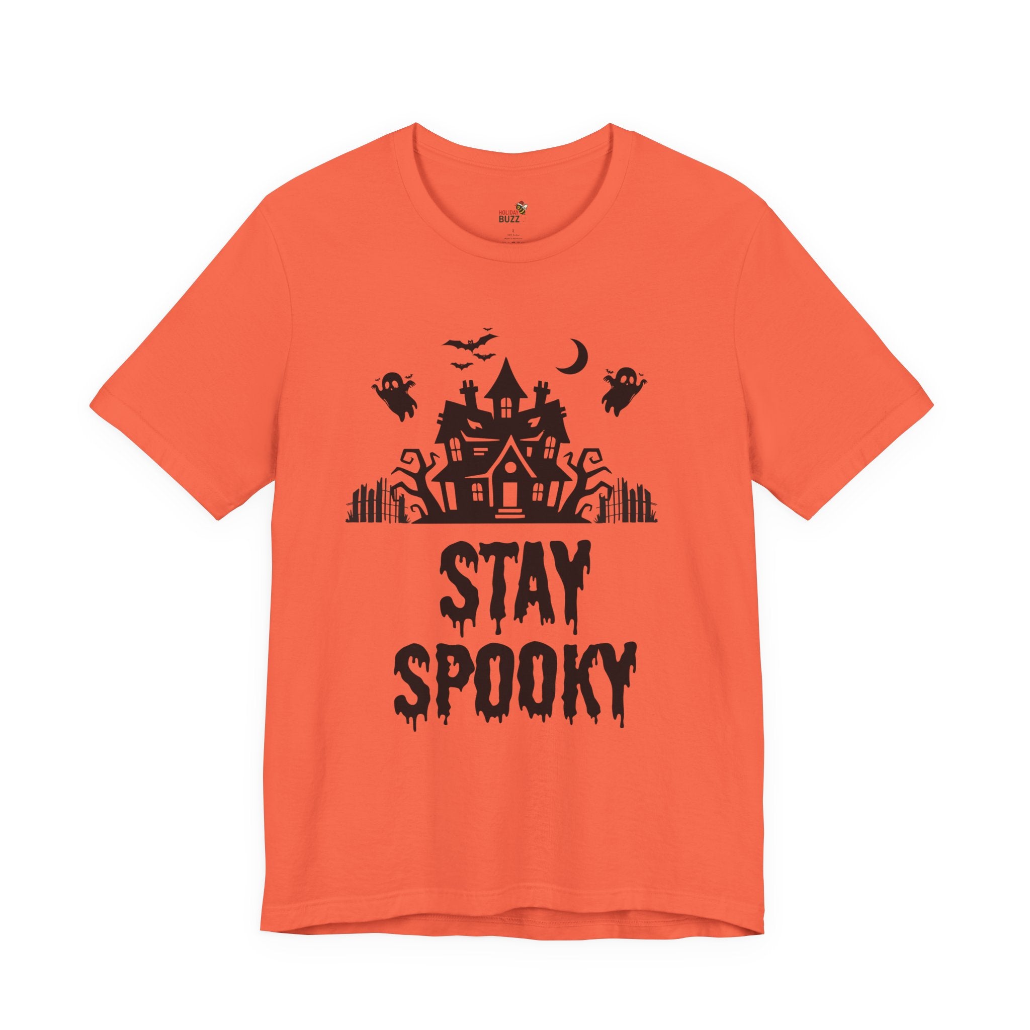 Stay Spooky Halloween T-Shirt – Haunted House Graphic Tee | Classic Halloween Shirt | Spooky Season Outfit