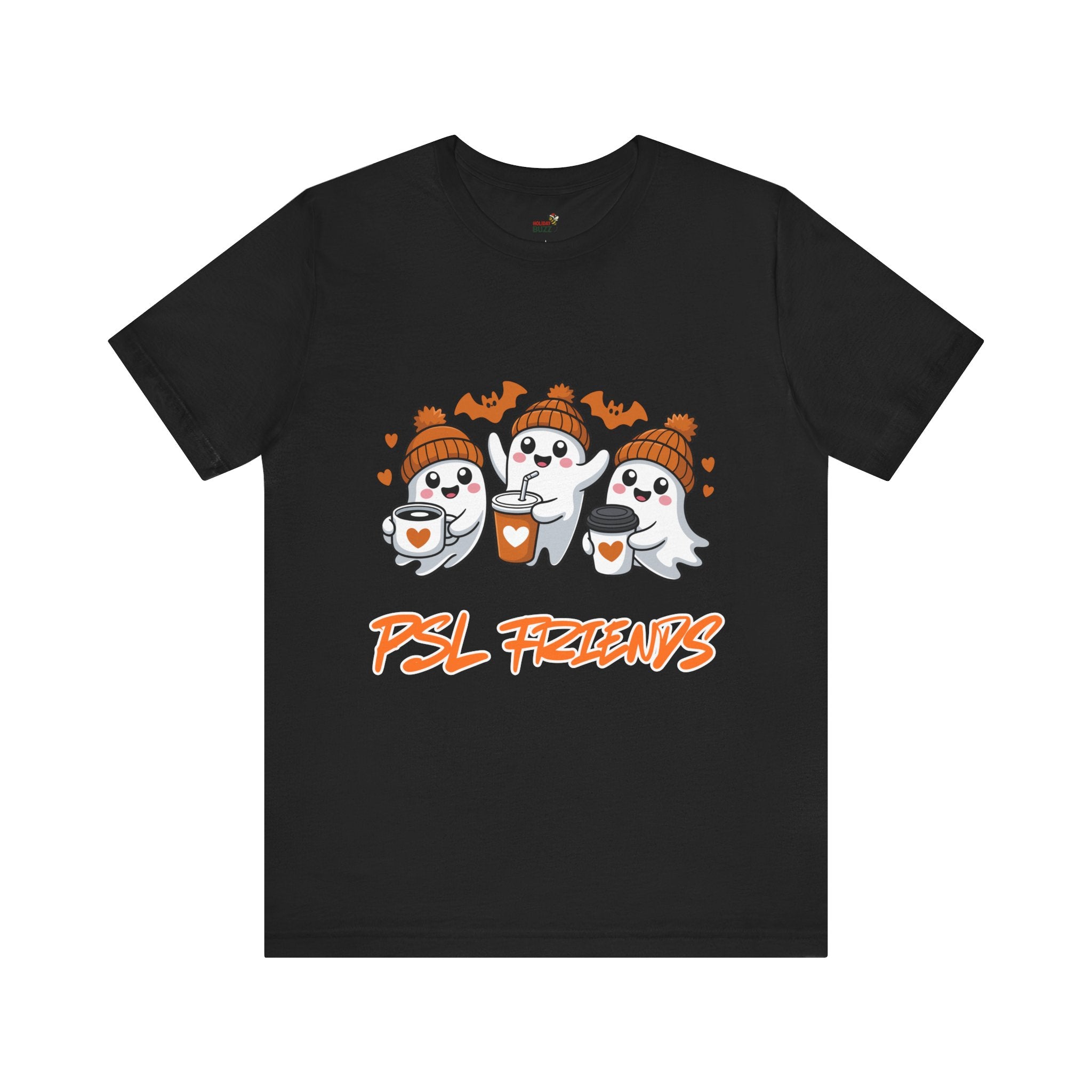 PSL Friends Halloween T-Shirt – Cute Ghost Coffee Tee | Pumpkin Spice Latte Fall Shirt | Spooky Season Outfit