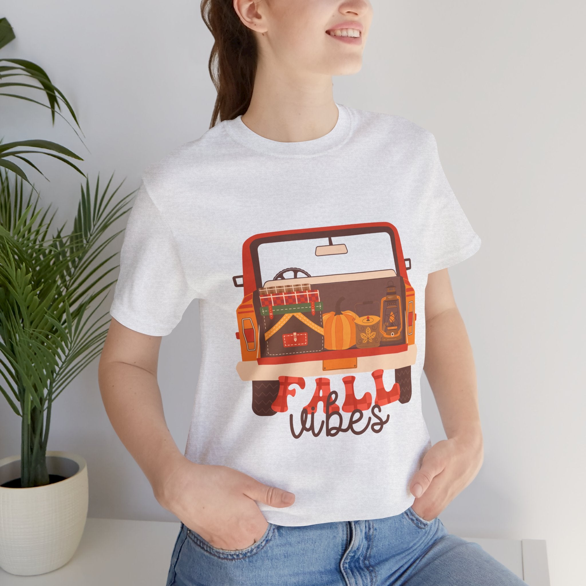 Fall Vibes Truck Shirt – Cozy Autumn Pickup Tee | Pumpkin Patch & Fall Outfit T-Shirt for Women