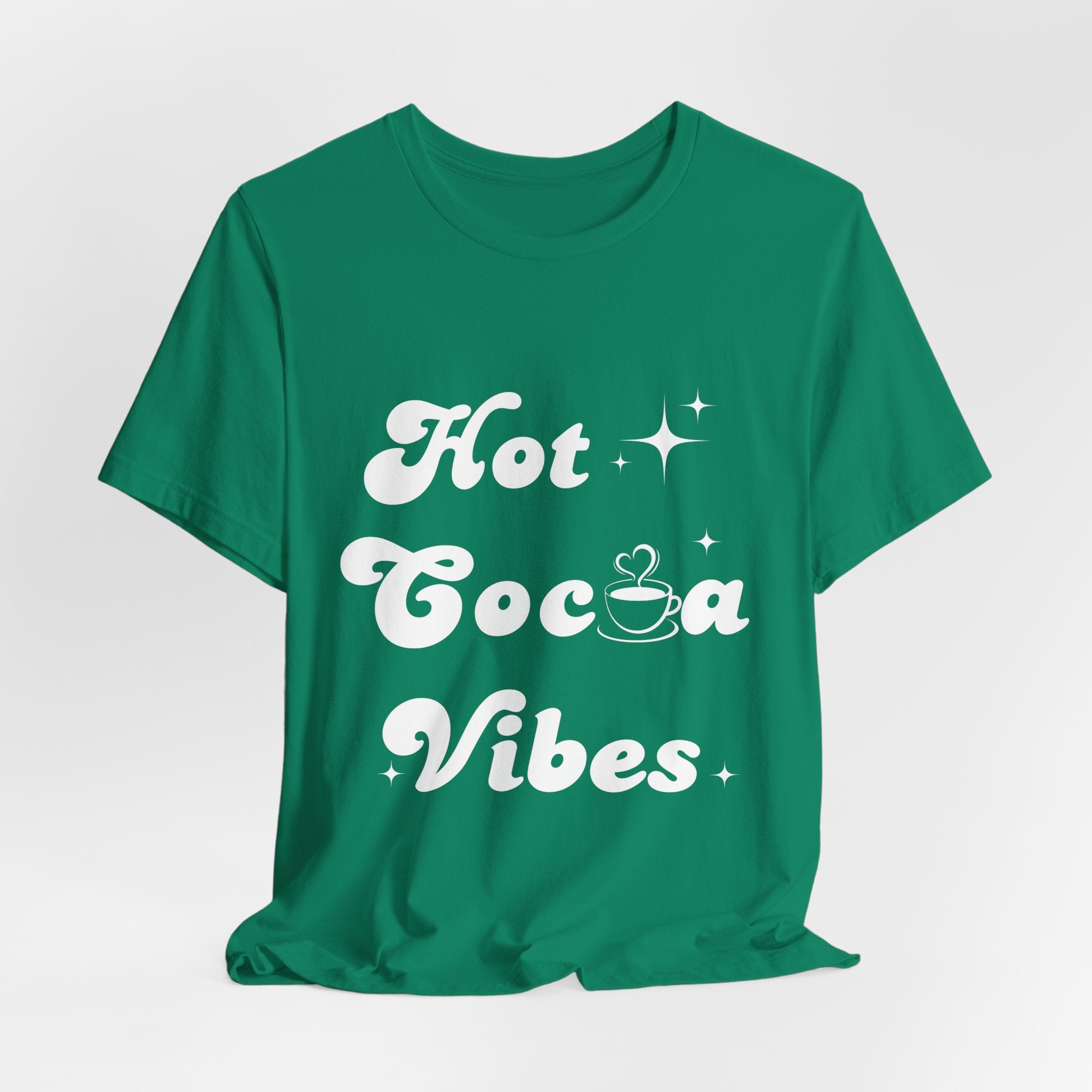 Hot Cocoa Vibes T-Shirt – Cozy Winter Shirt | Minimalist Christmas Tee for Cocoa & Coffee Lovers