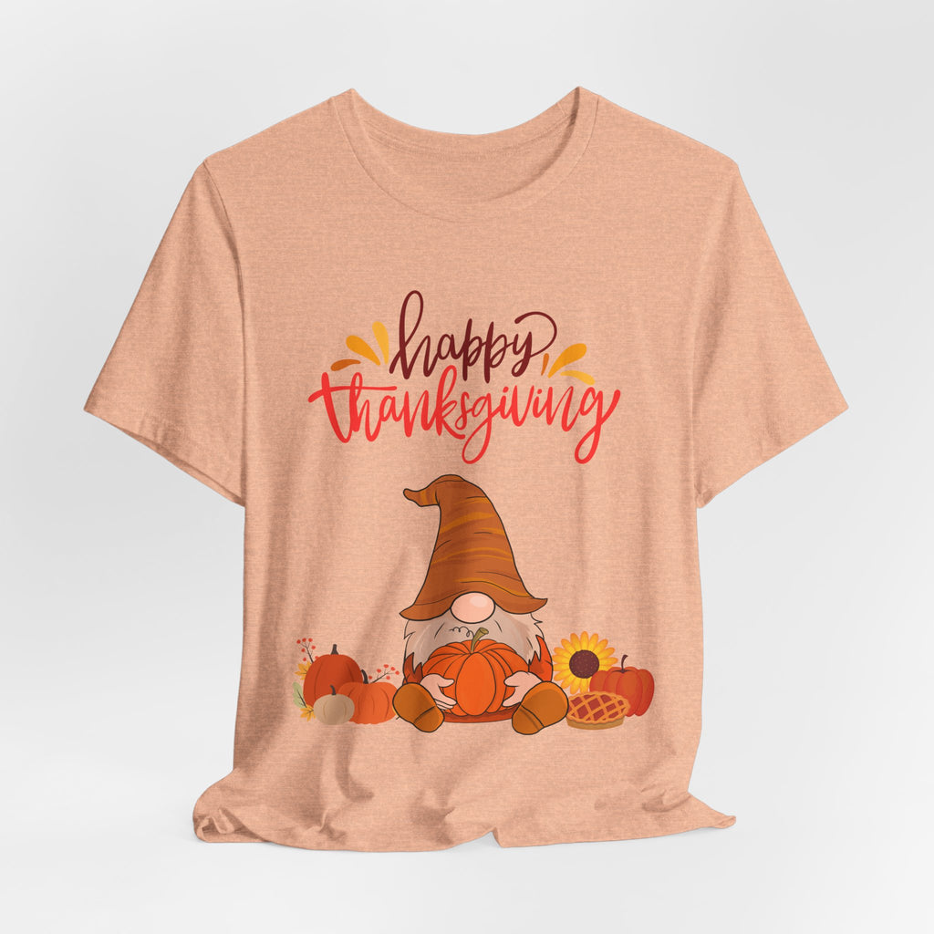 Happy Thanksgiving Gnome Shirt – Cute Fall Tee for Women | Holiday Pumpkin and Pie T-Shirt