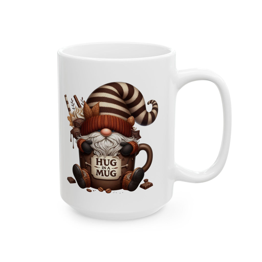 Hug in a Mug Coffee Cup – Cozy Gnome Mug | Cute Holiday Gift for Coffee & Cocoa Lovers