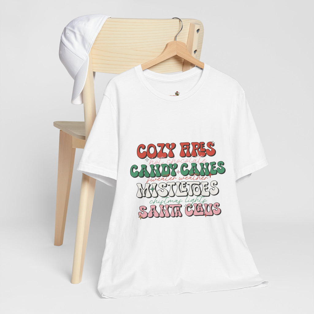 Cozy Fires & Candy Canes Christmas Shirt, Long Sleeve & Hoodie