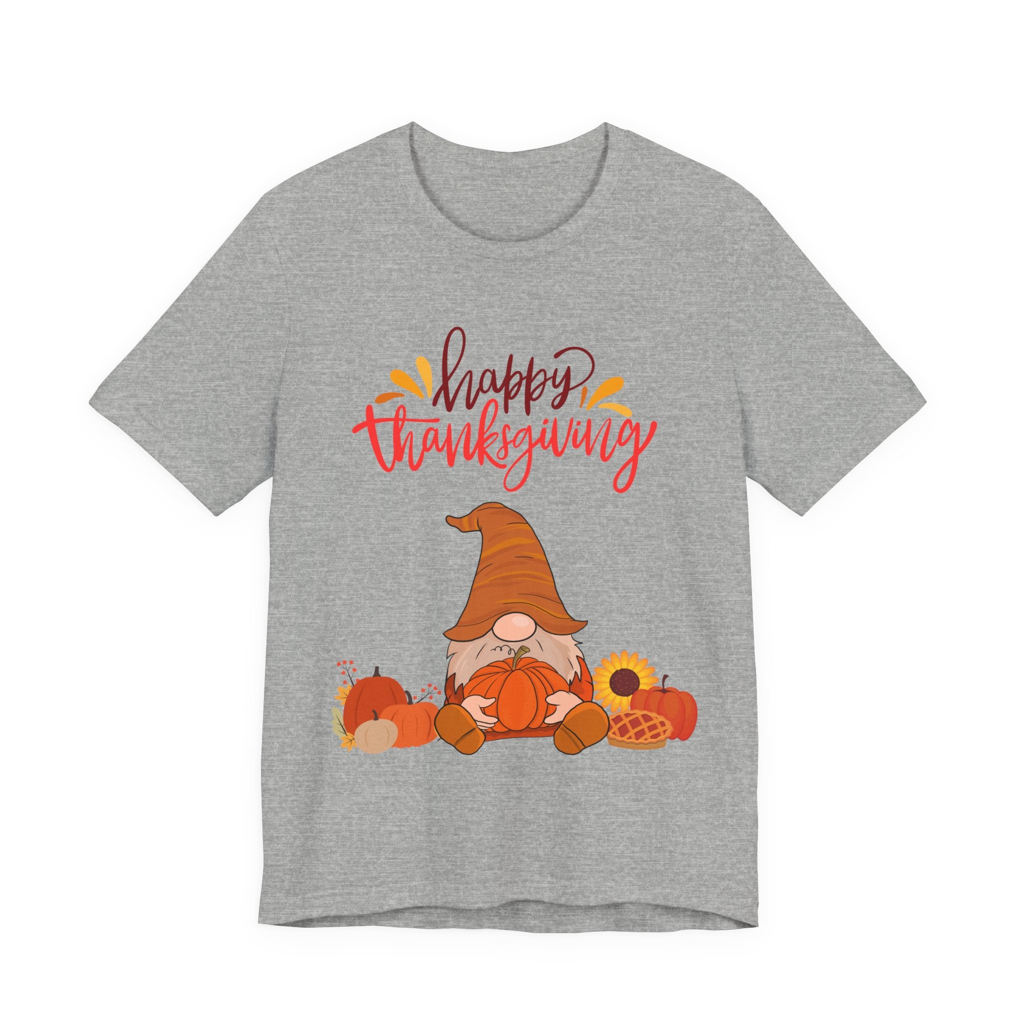 Happy Thanksgiving Gnome Shirt – Cute Fall Tee for Women | Holiday Pumpkin and Pie T-Shirt