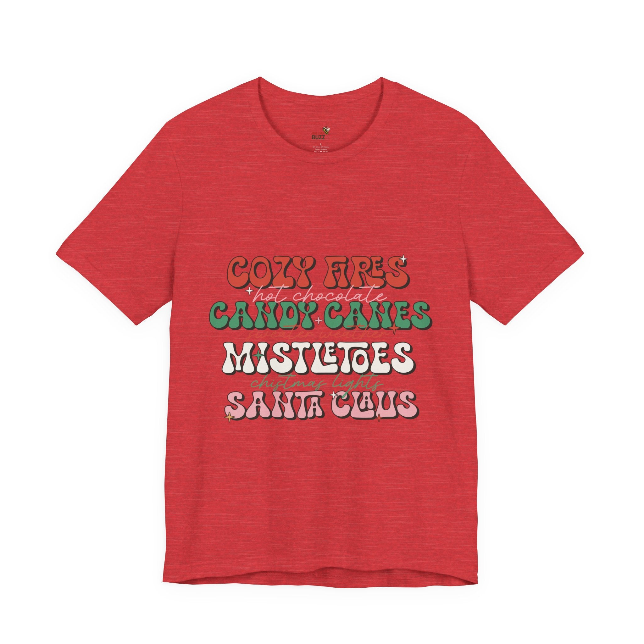 Cozy Fires & Candy Canes Christmas Shirt, Long Sleeve & Hoodie
