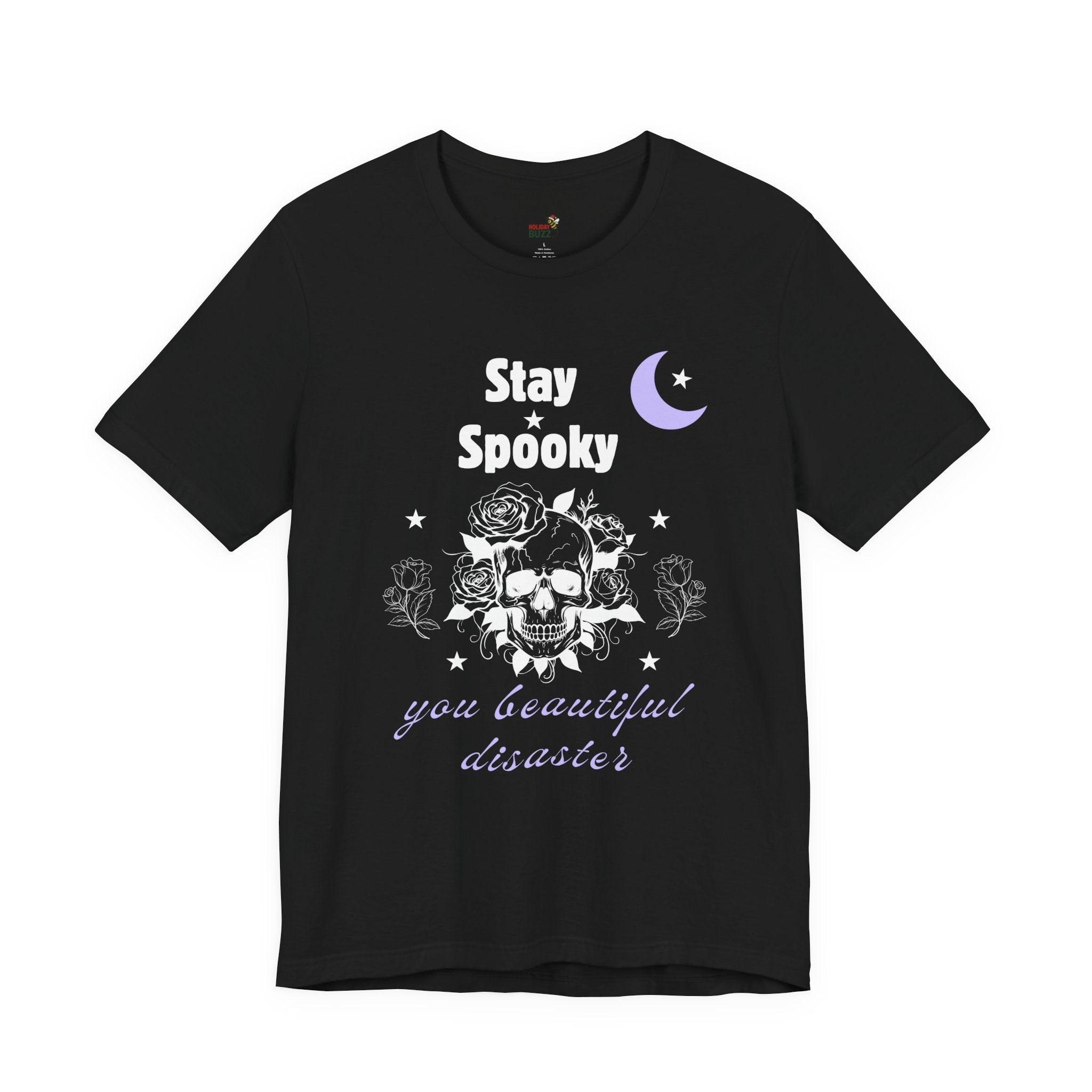 Stay Spooky You Beautiful Disaster Shirt – Gothic Skull Halloween Tee for Spooky Souls