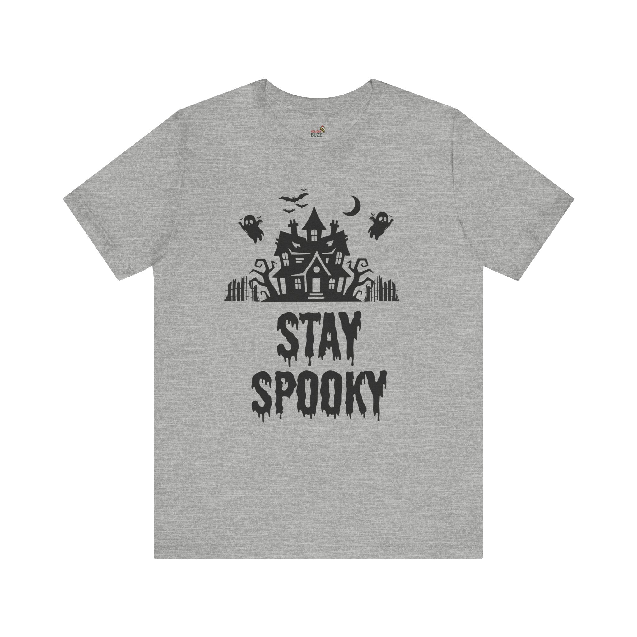 Stay Spooky Halloween T-Shirt – Haunted House Graphic Tee | Classic Halloween Shirt | Spooky Season Outfit