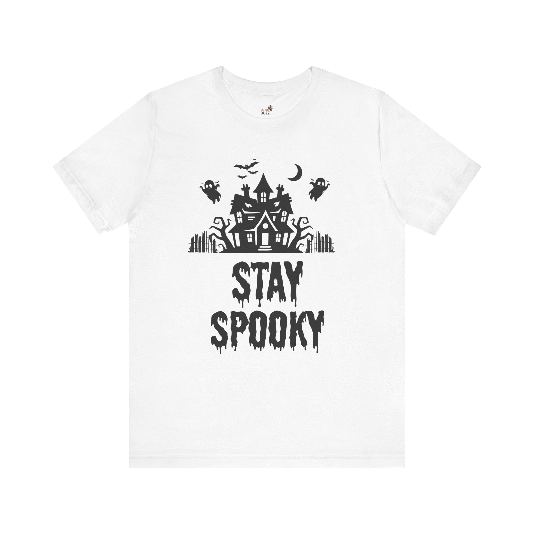 Stay Spooky Halloween T-Shirt – Haunted House Graphic Tee | Classic Halloween Shirt | Spooky Season Outfit