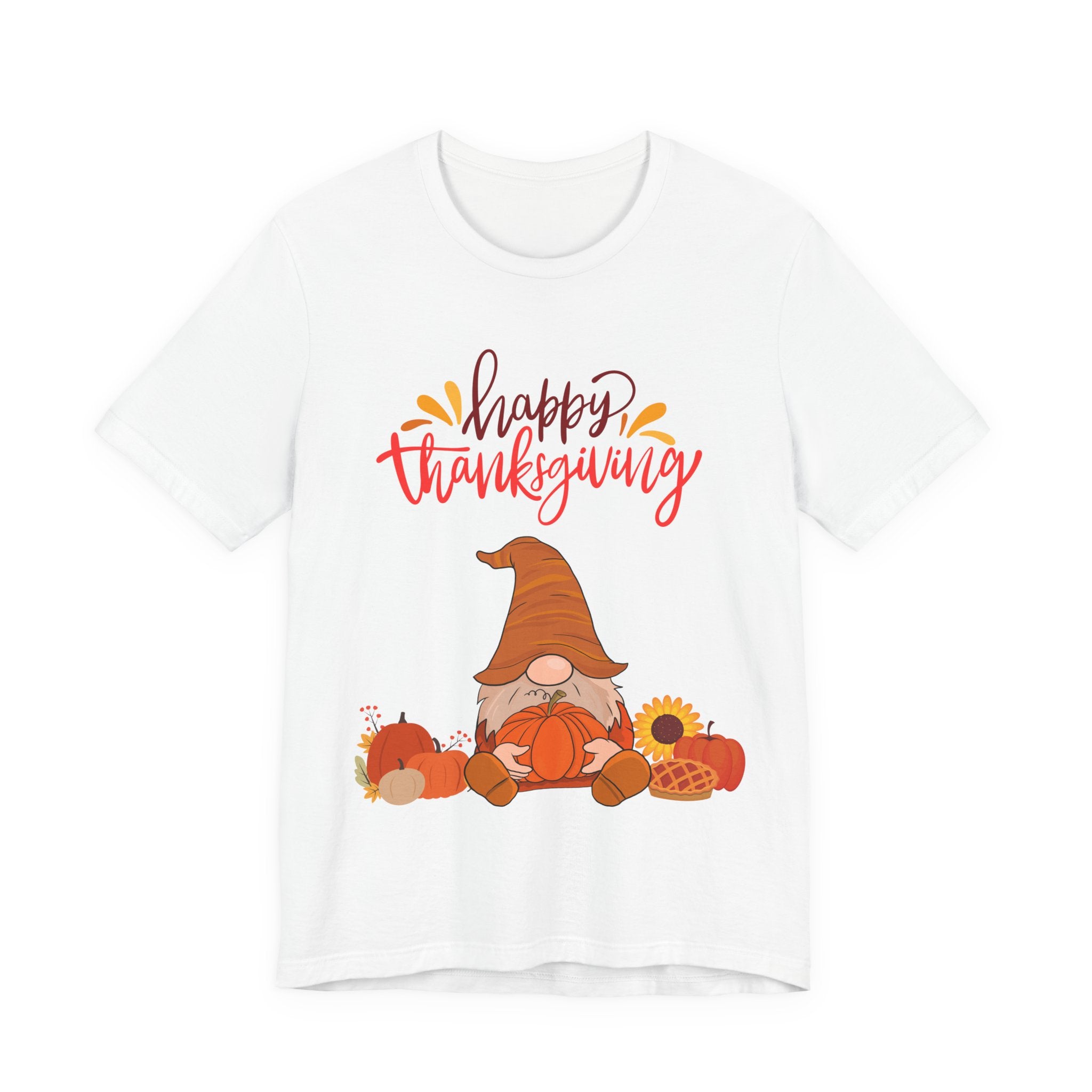 Happy Thanksgiving Gnome Shirt – Cute Fall Tee for Women | Holiday Pumpkin and Pie T-Shirt