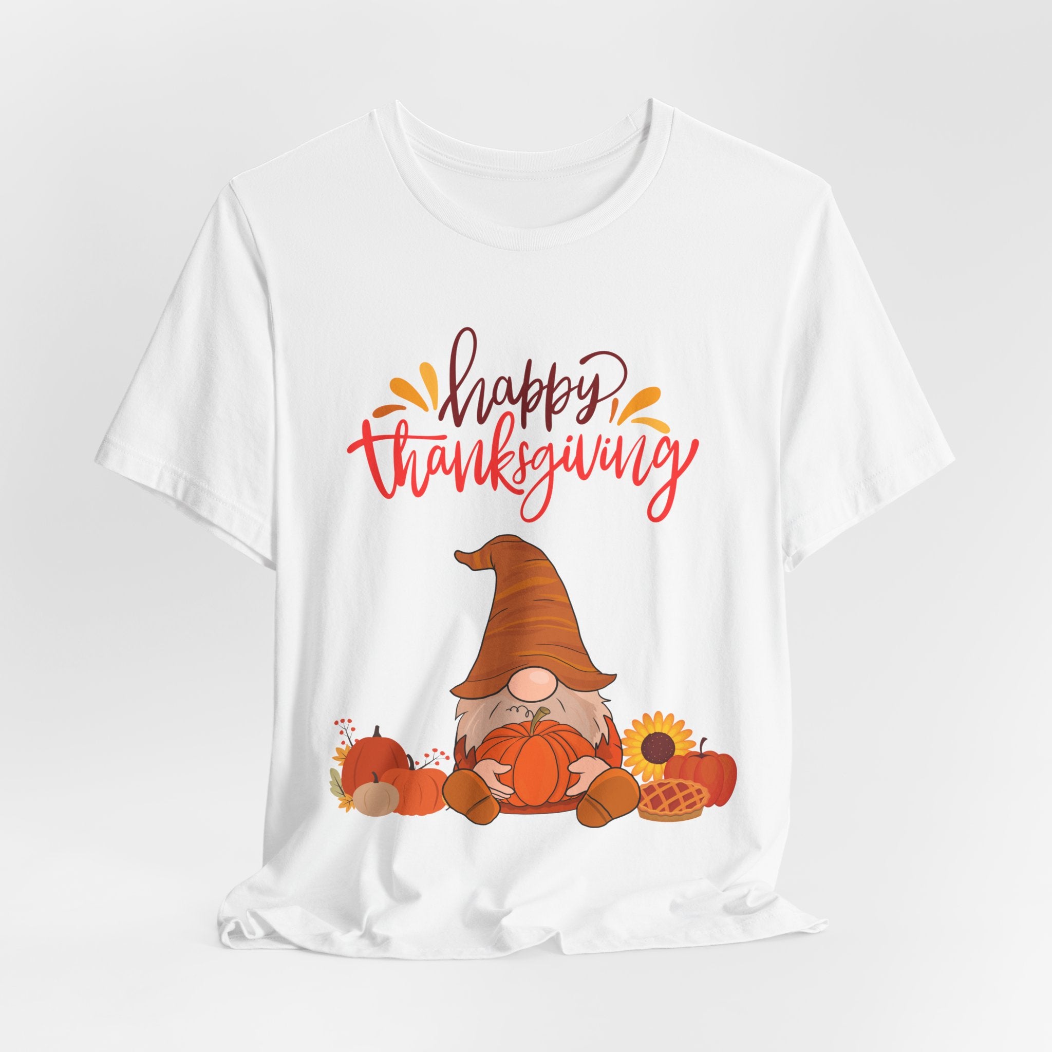 Happy Thanksgiving Gnome Shirt – Cute Fall Tee for Women | Holiday Pumpkin and Pie T-Shirt