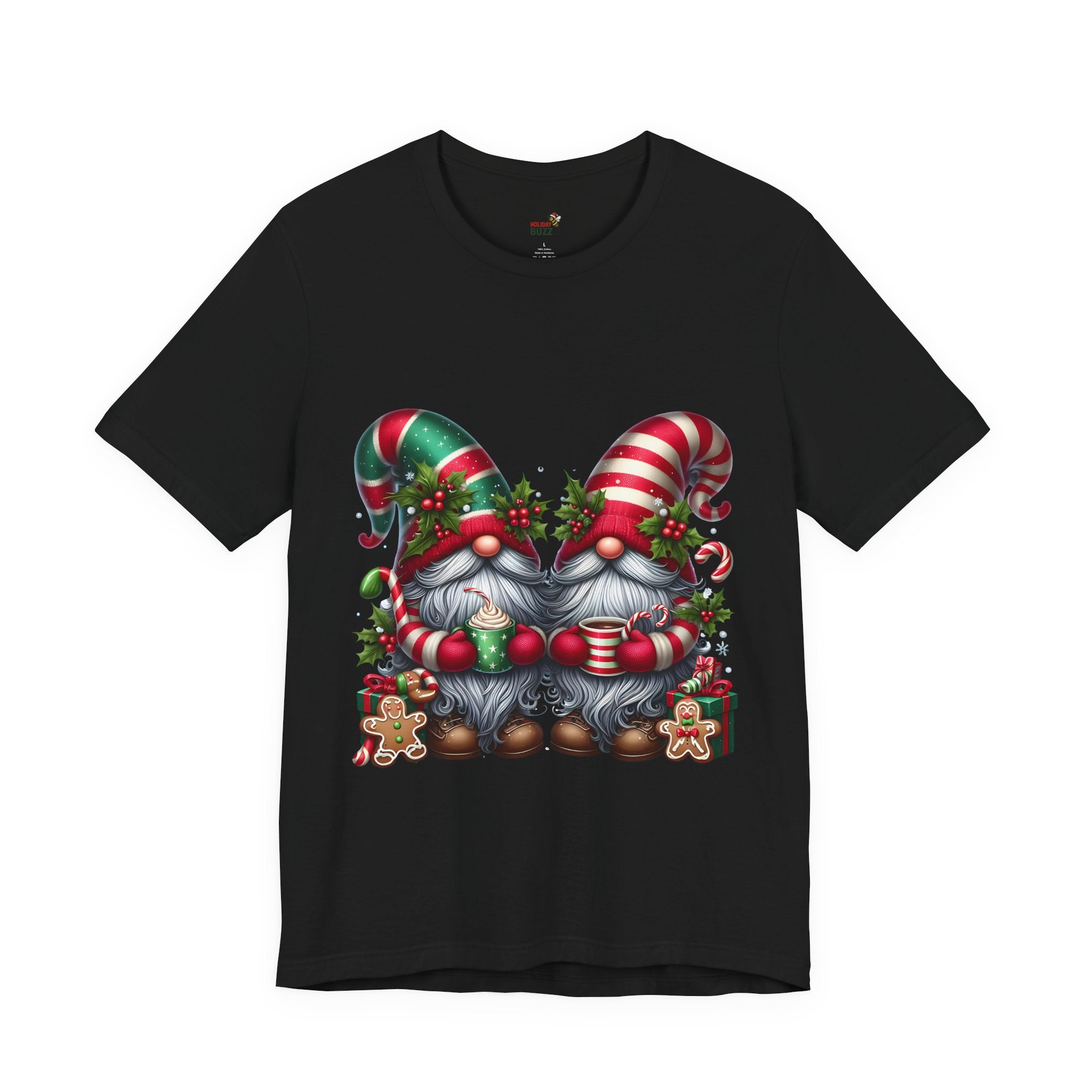 Cute Gnome Christmas Tee - Perfect For: Holiday Outfits, Festive Apparel, Christmas Gift Idea, & Cozy Winter Wear