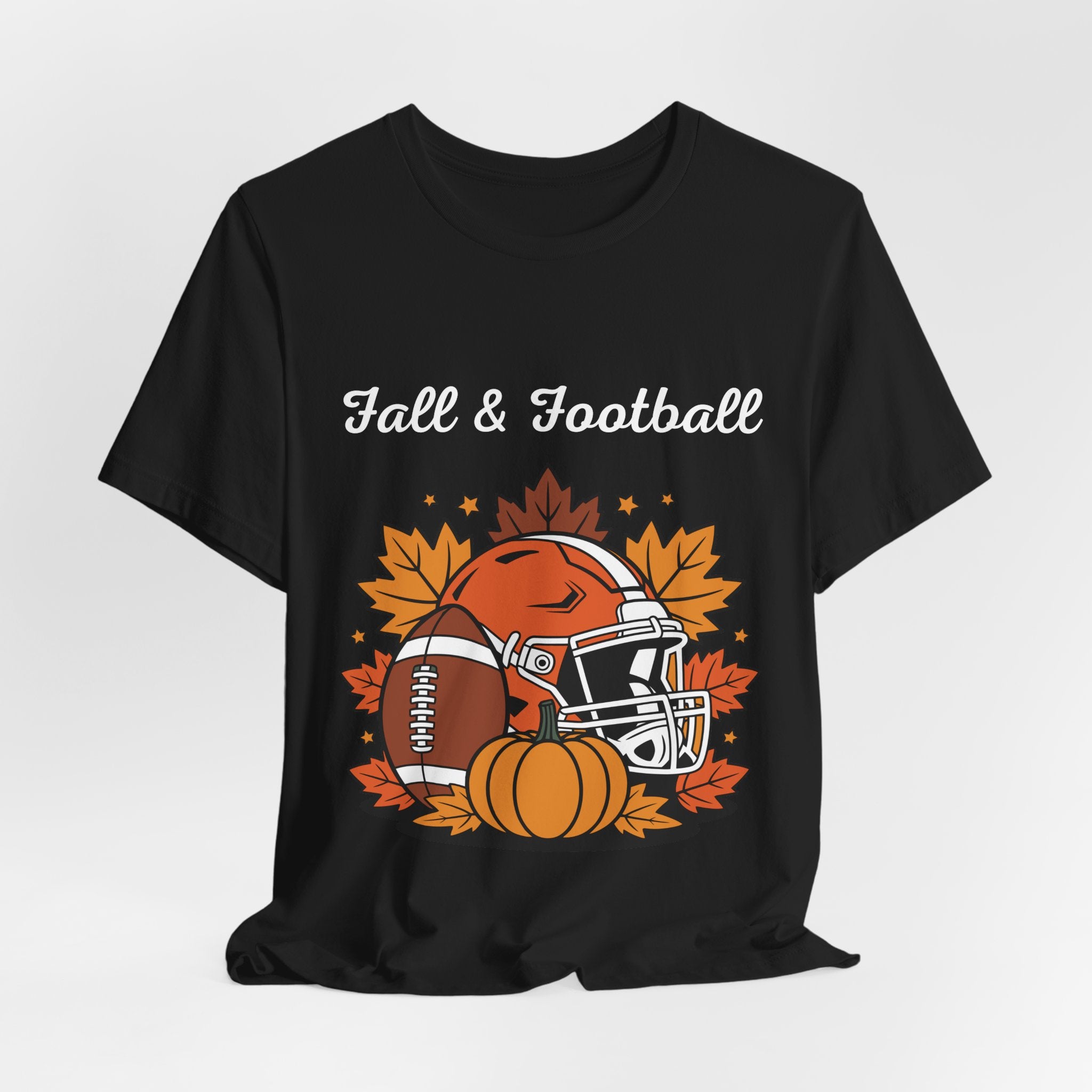 Fall & Football Tee – Autumn Game Day Shirt | Pumpkin Season Sports Graphic Tee