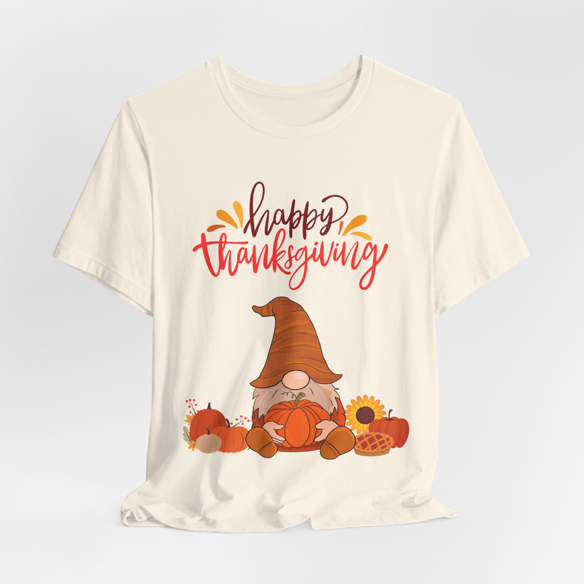 Happy Thanksgiving Gnome Shirt – Cute Fall Tee for Women | Holiday Pumpkin and Pie T-Shirt