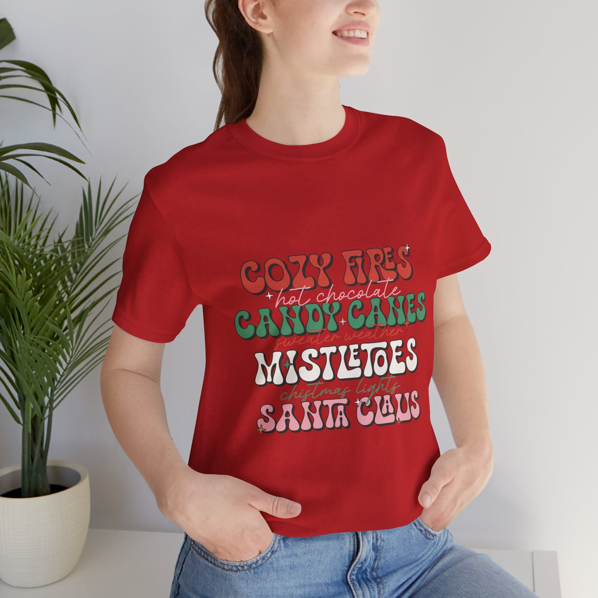Cozy Fires & Candy Canes Christmas Shirt, Long Sleeve & Hoodie
