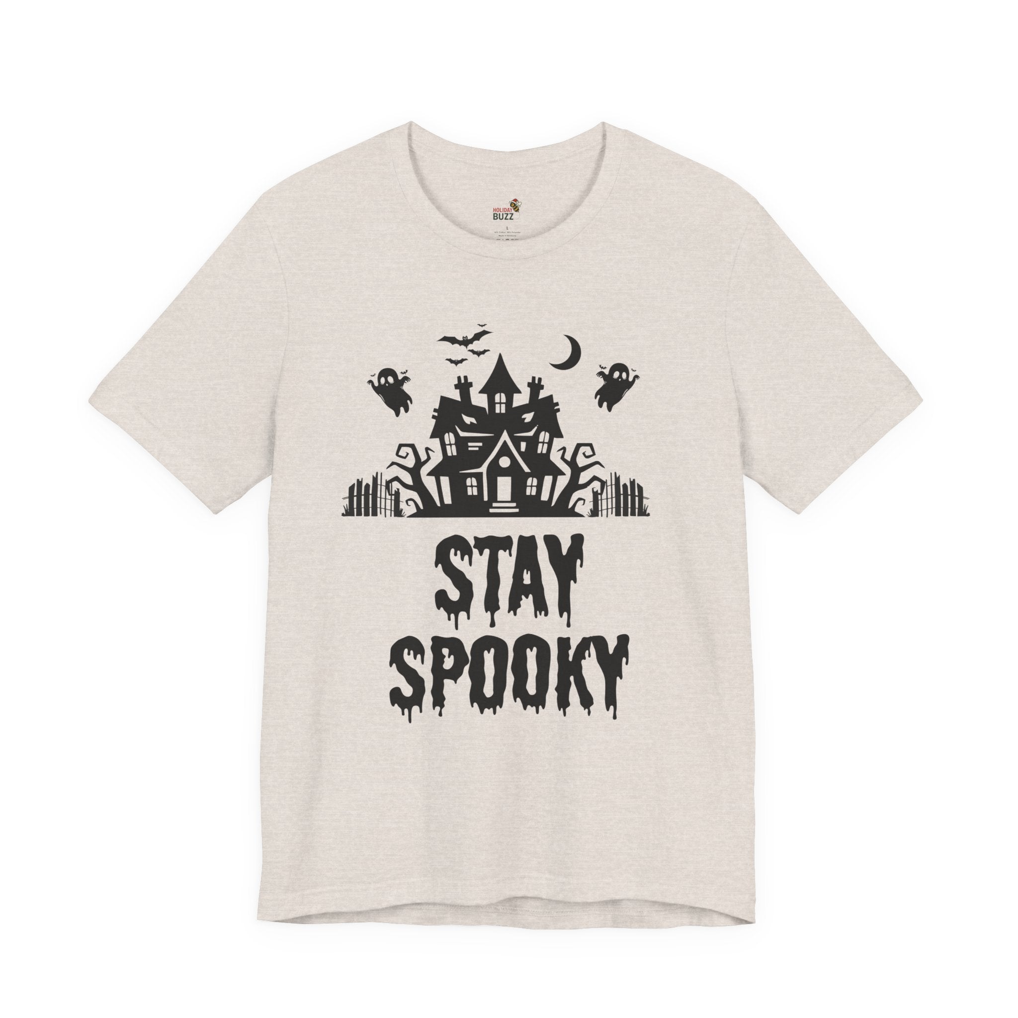 Stay Spooky Halloween T-Shirt – Haunted House Graphic Tee | Classic Halloween Shirt | Spooky Season Outfit
