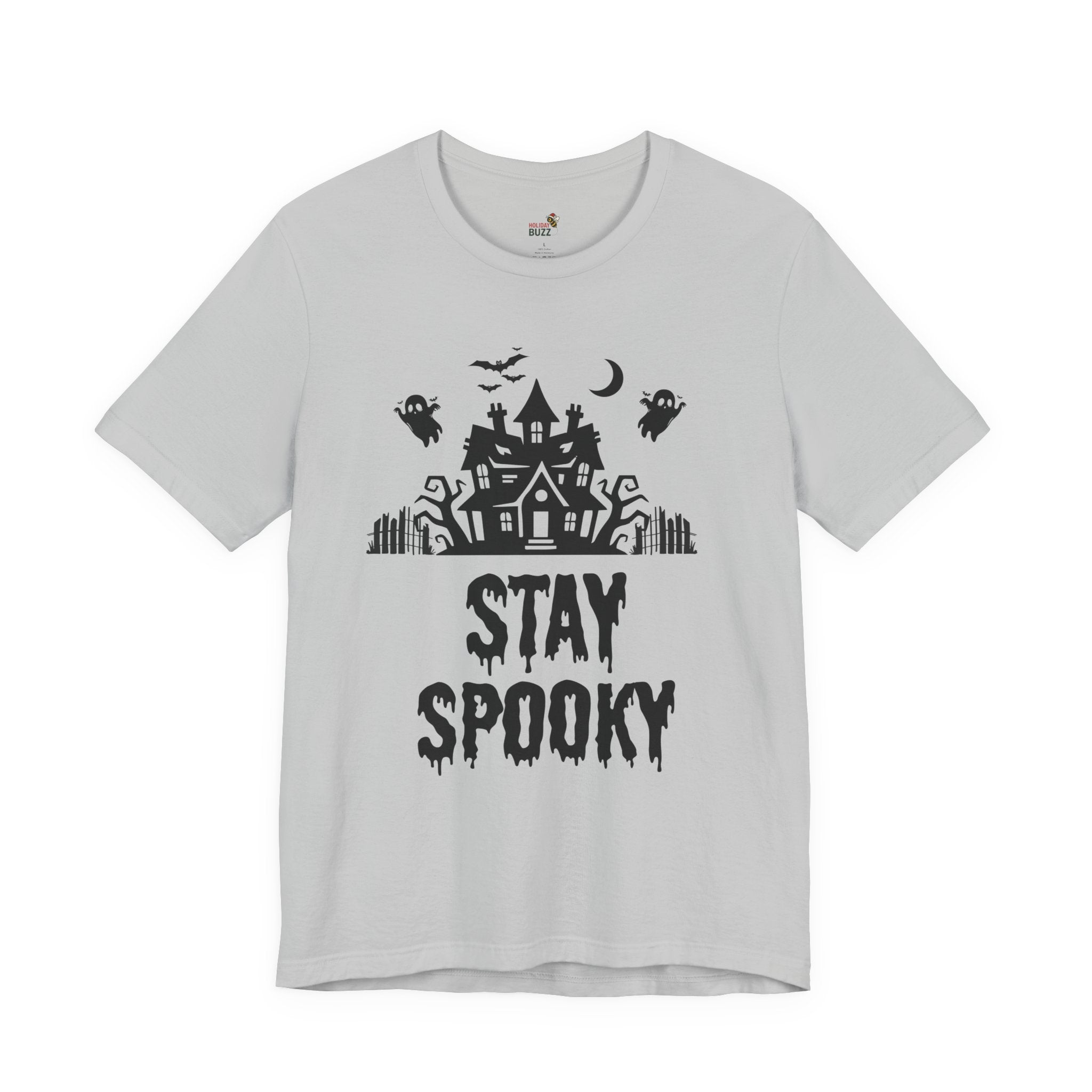Stay Spooky Halloween T-Shirt – Haunted House Graphic Tee | Classic Halloween Shirt | Spooky Season Outfit