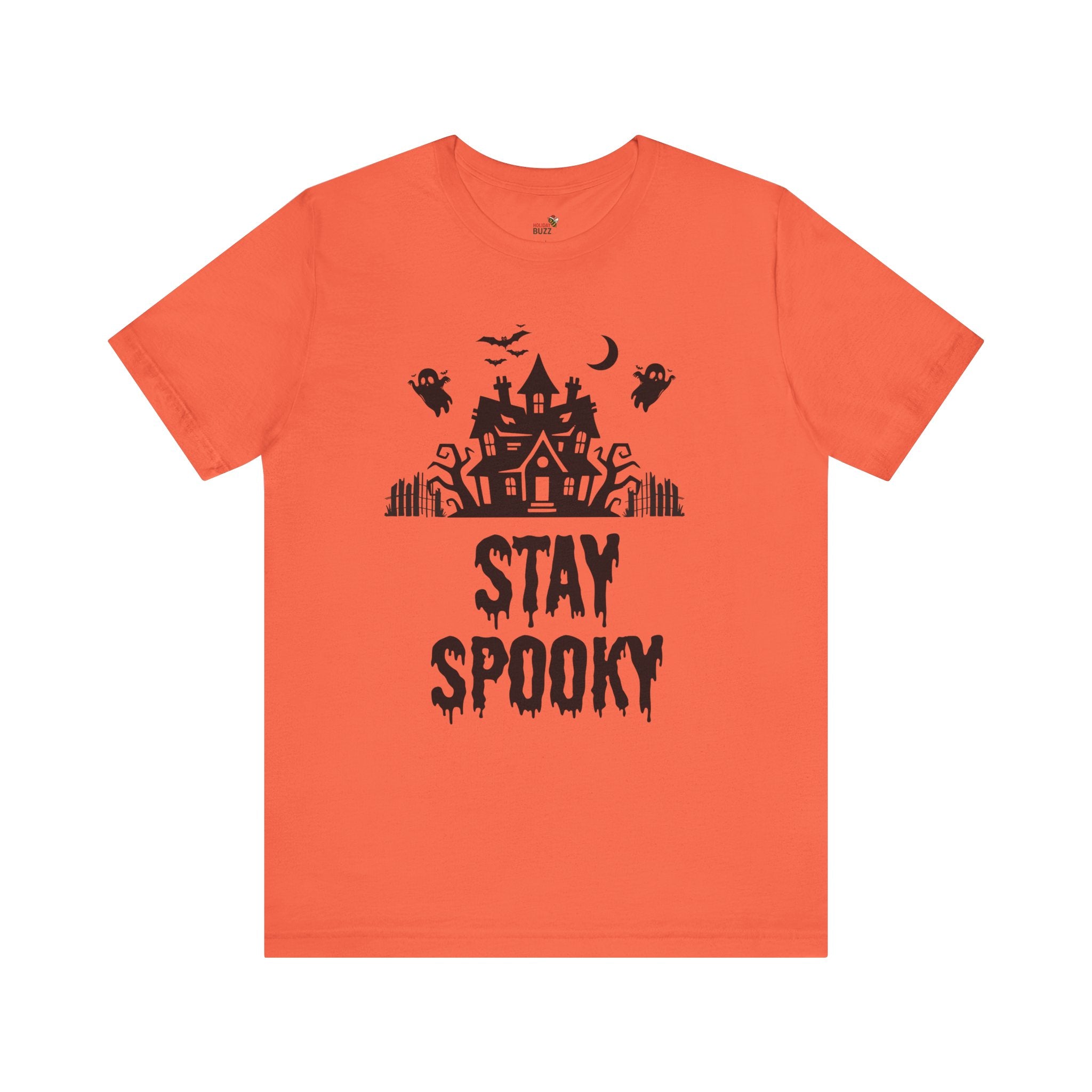 Stay Spooky Halloween T-Shirt – Haunted House Graphic Tee | Classic Halloween Shirt | Spooky Season Outfit