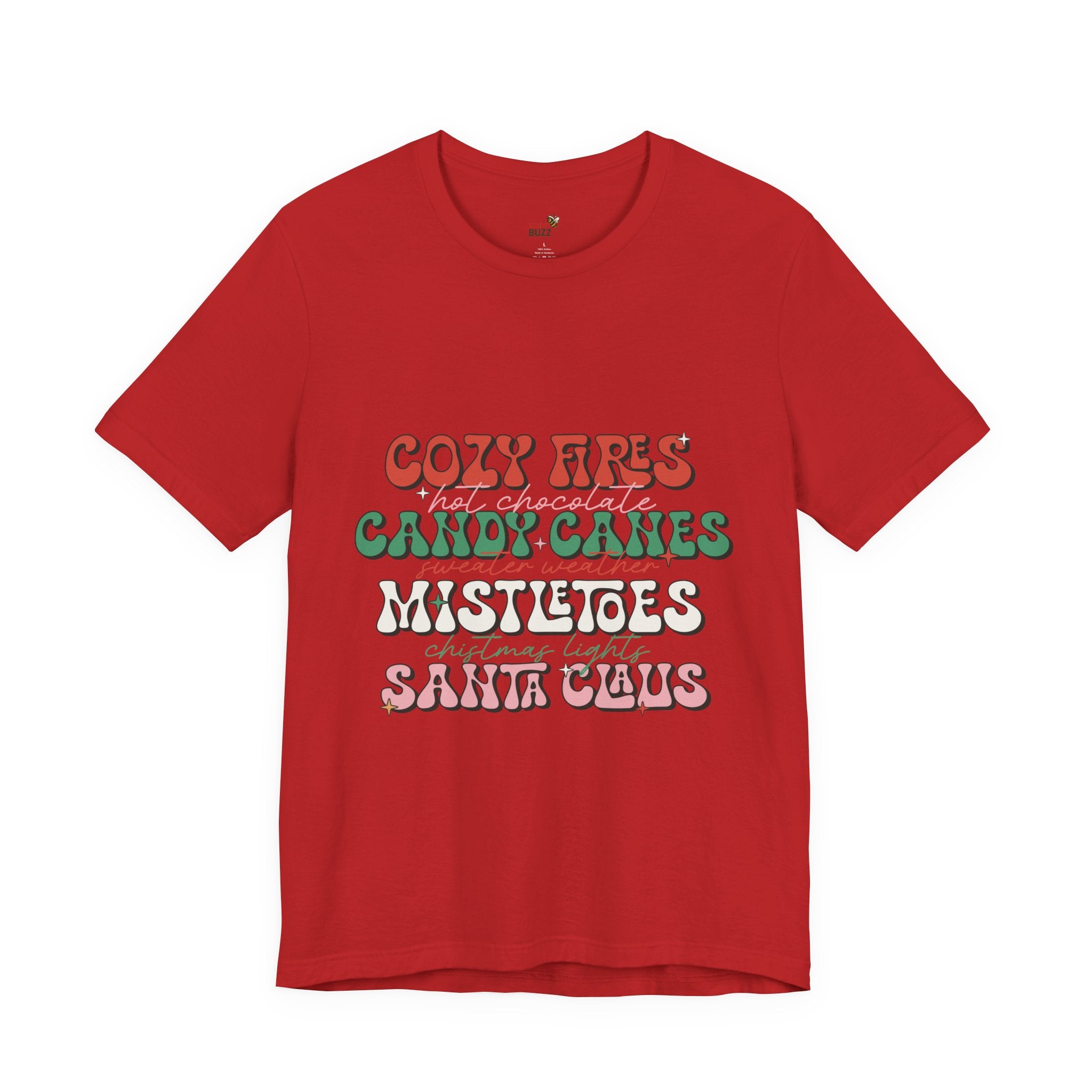 Cozy Fires & Candy Canes Christmas Shirt, Long Sleeve & Hoodie