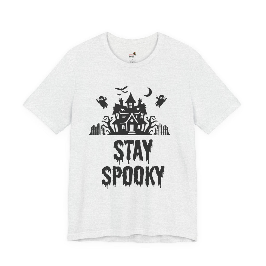 Stay Spooky Halloween T-Shirt – Haunted House Graphic Tee | Classic Halloween Shirt | Spooky Season Outfit