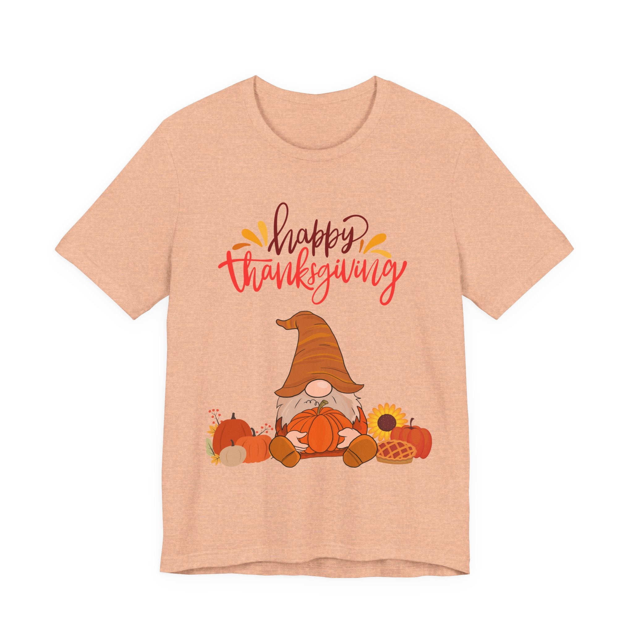 Happy Thanksgiving Gnome Shirt – Cute Fall Tee for Women | Holiday Pumpkin and Pie T-Shirt